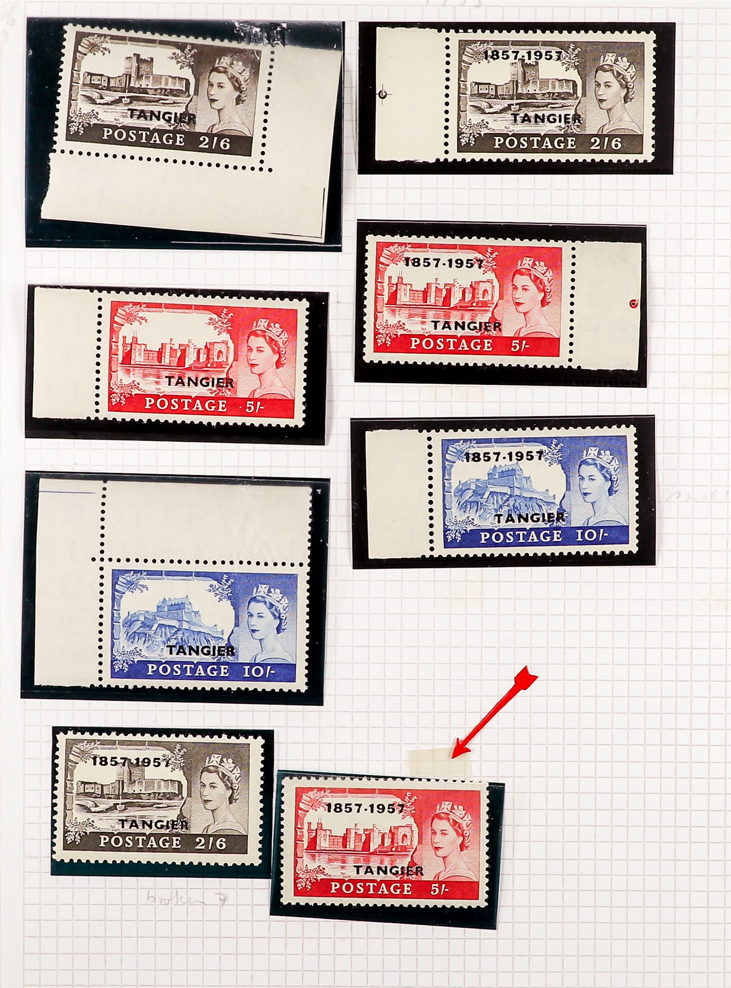 MOROCCO AGENCIES TANGIER 1927 - 1957 collection of mint and never hinged mint stamps, many sets, - Image 5 of 6
