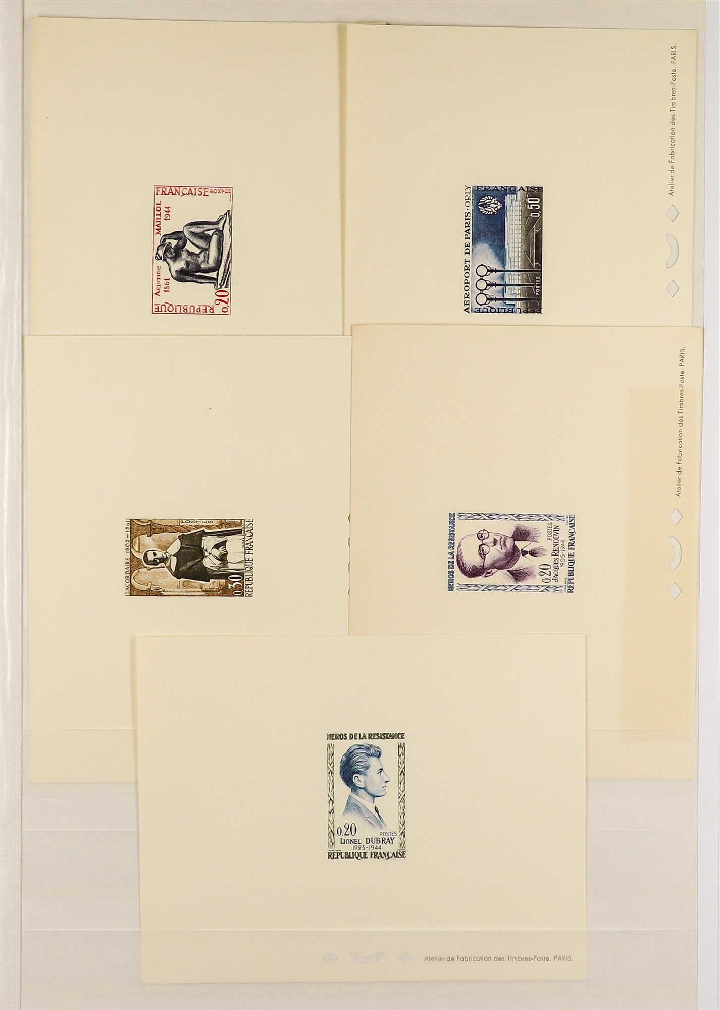 FRANCE 1960 - 1963 EPREUVES DE LUXE collection of 48 items incl 1960 Annexation of Nice and Savoy - Image 5 of 10