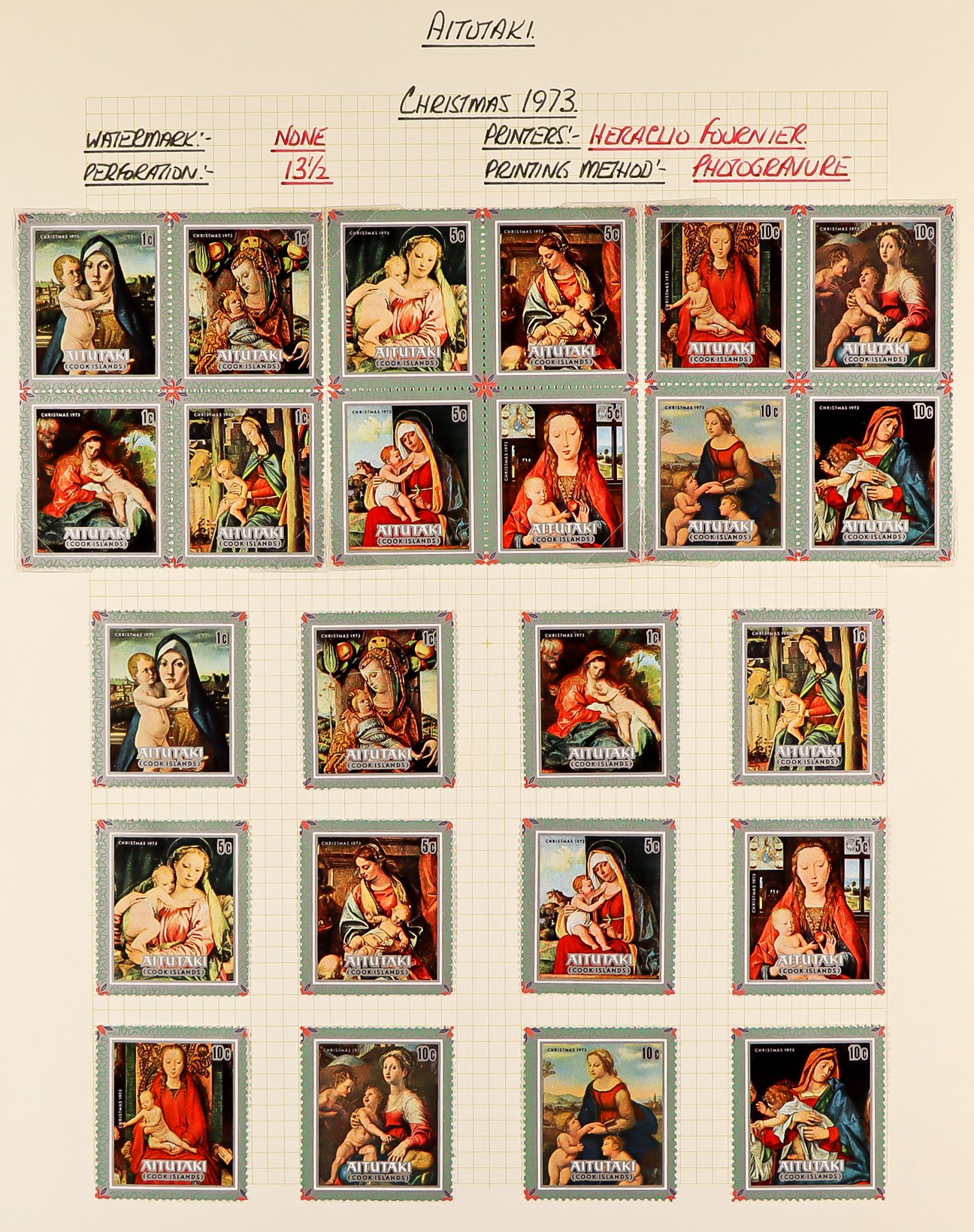AITUTAKI 1982 - 1996 COLLECTION of mint sets and never hinged mint minature sheets, sheetlets & se- - Image 3 of 21