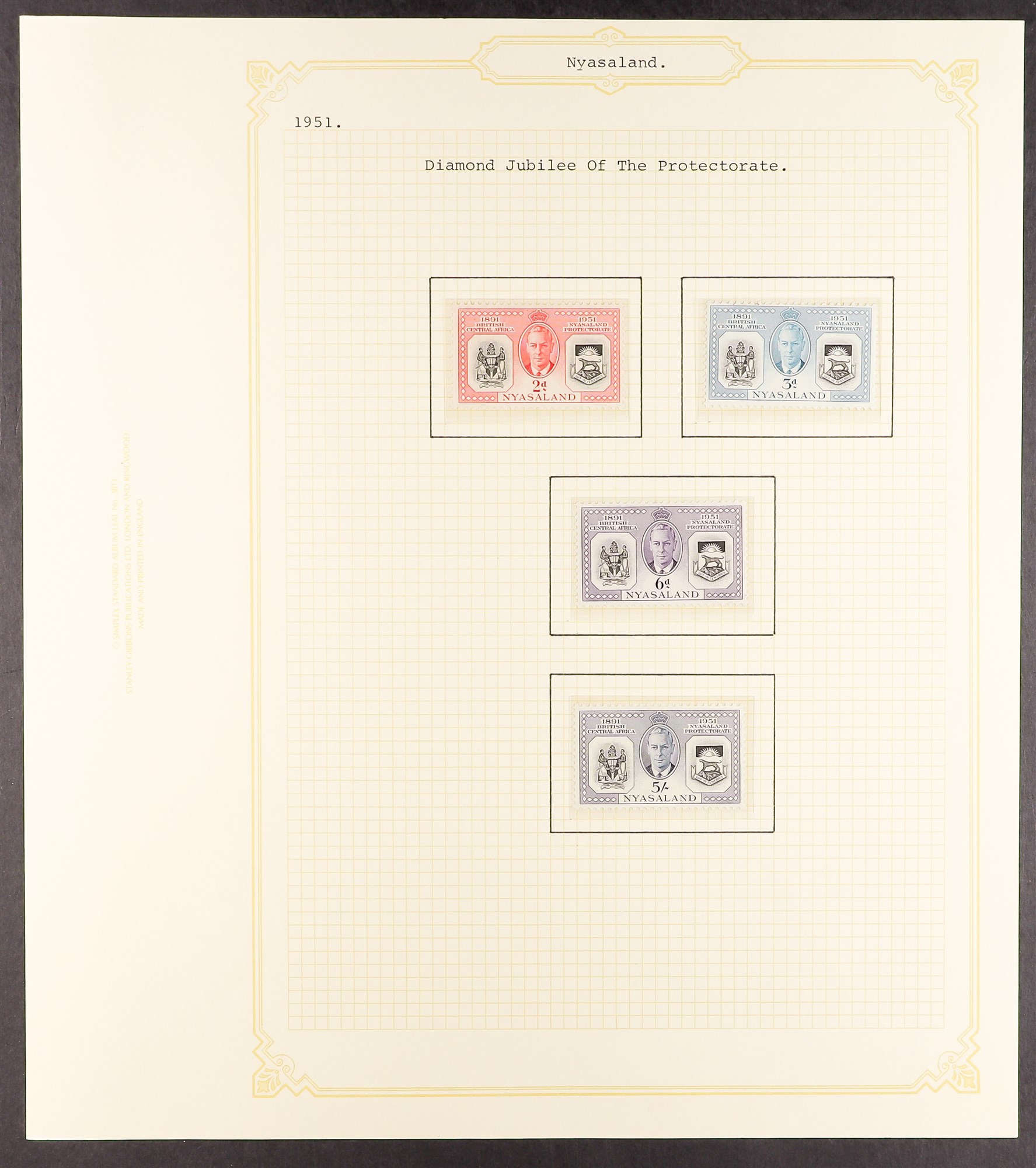 NYASALAND 1937 - 1951 COMPLETE COLLECTION of mint / never hinged mint, note 1938-44 set with 5s ( - Image 15 of 15