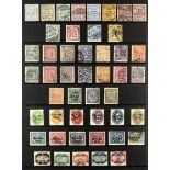 GERMANY OFFICIALS 1903 - 1944 collection of 160+ used stamps on protective pages, note 1903 set,