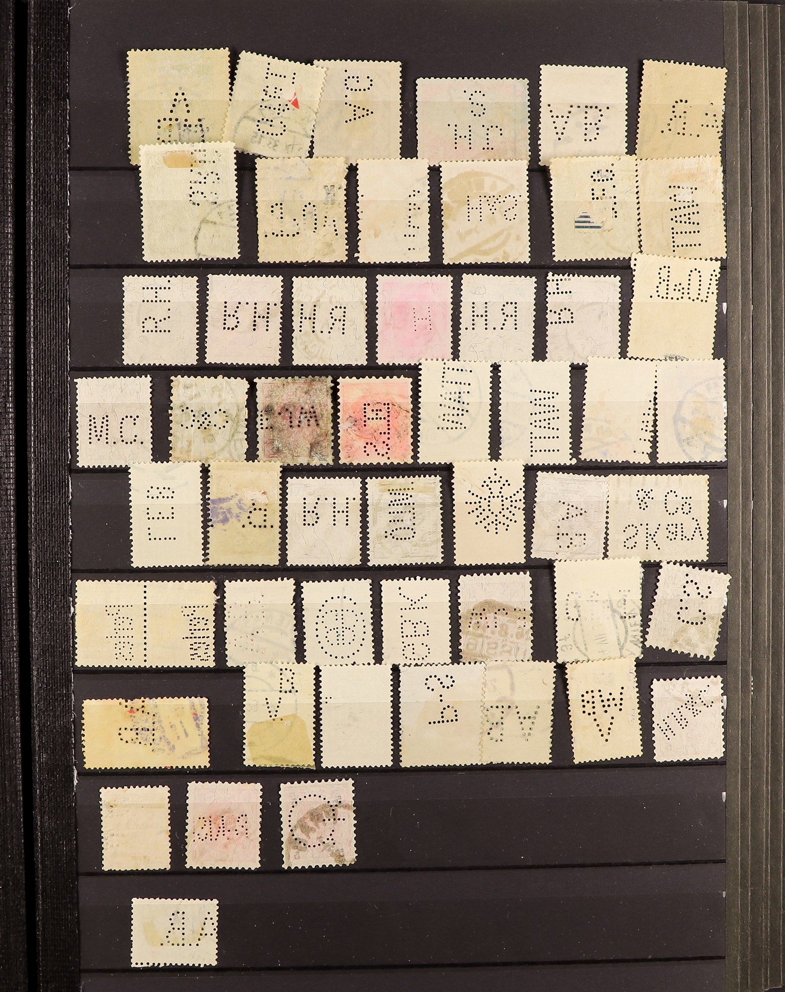 COLLECTIONS & ACCUMULATIONS PERFINS an accumulation of over 2500 stamps from all over the world ( - Image 16 of 17