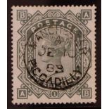 GB.QUEEN VICTORIA 1867-83 10s greenish grey, wmk Large Anchor on white paper, SG 135, used and well-