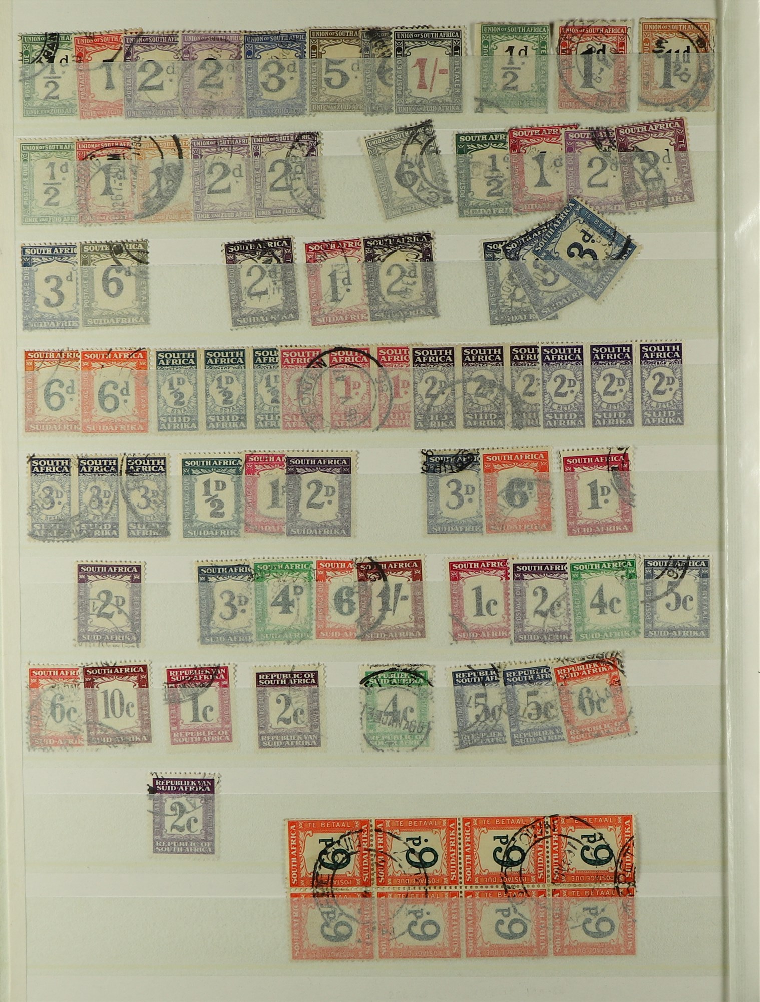 SOUTH AFRICA 1913 - 2000 COLLECTION / ACCUMULATION of 1500+ mint / never hinged mint & used stamps - Image 12 of 15