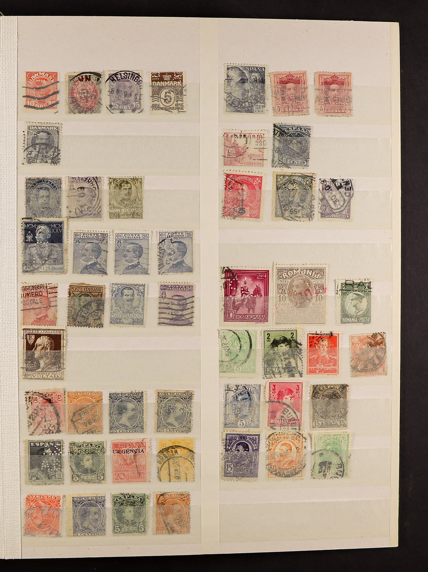 COLLECTIONS & ACCUMULATIONS PERFINS an accumulation of over 2500 stamps from all over the world ( - Image 9 of 17