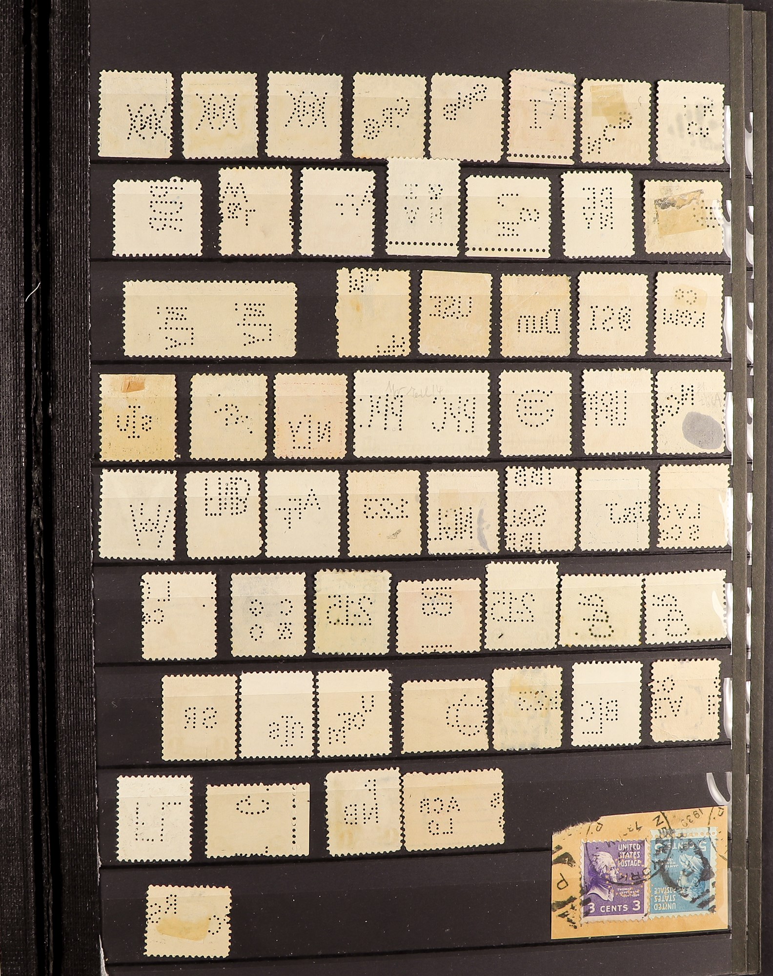 COLLECTIONS & ACCUMULATIONS PERFINS an accumulation of over 2500 stamps from all over the world ( - Image 17 of 17