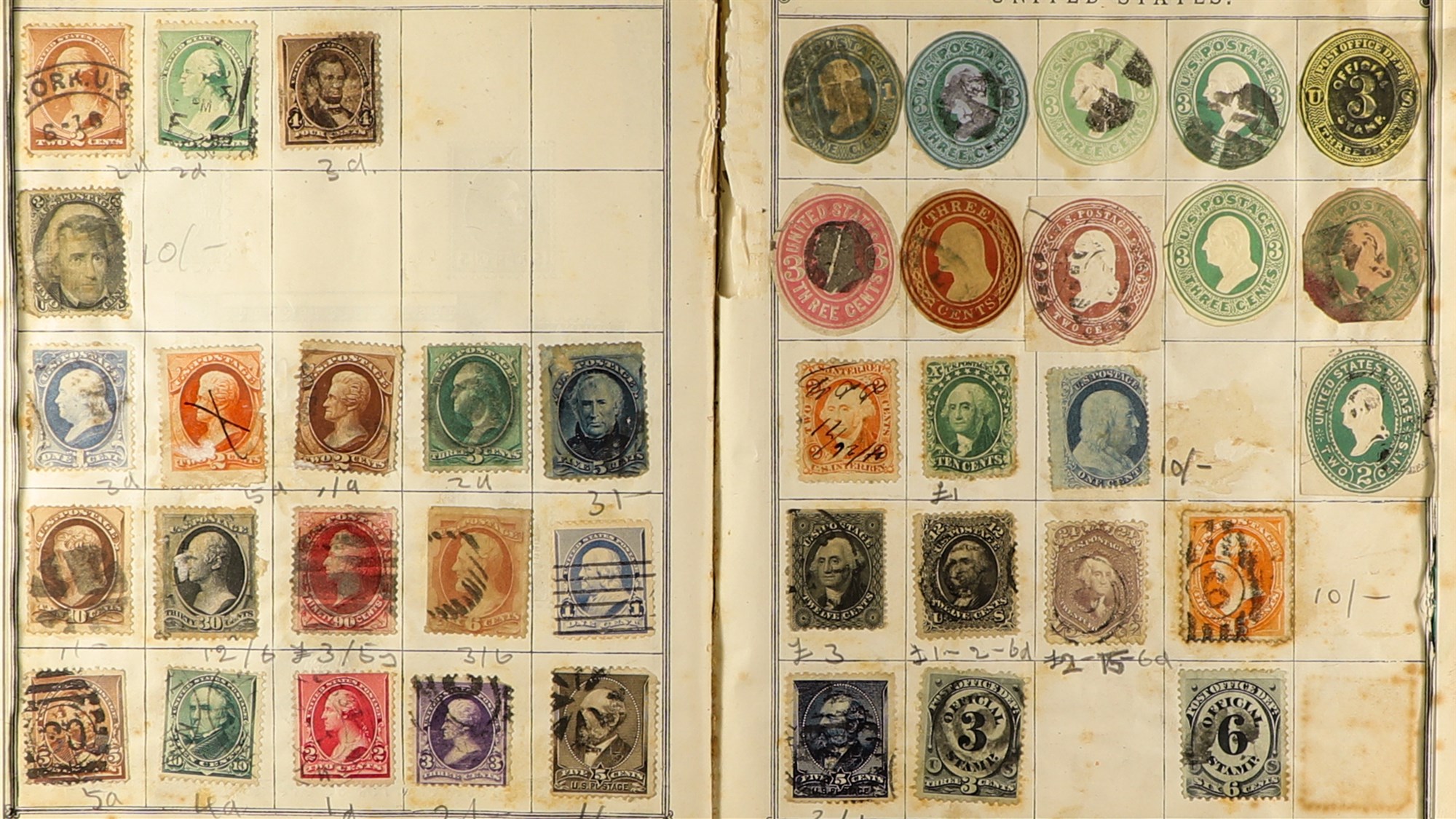 COLLECTIONS & ACCUMULATIONS ANCIENT WORLD ALBUMS 1840-1910's mint & used stamps in four small old - Bild 7 aus 11