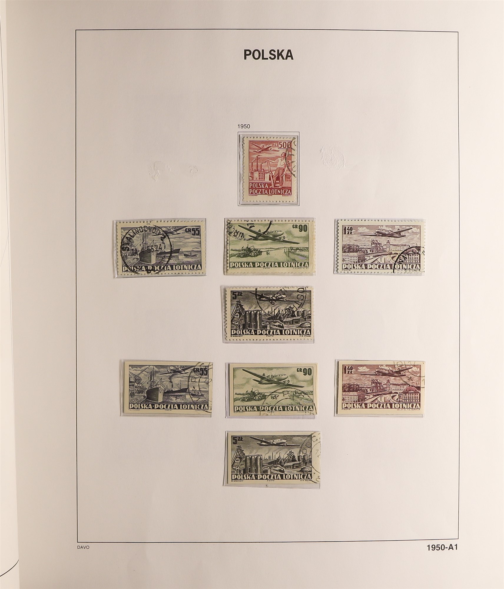 POLAND 1944 - 1959 USED COLLECTION in a hingeless Davo Polska album, chiefly complete sets & - Image 10 of 18