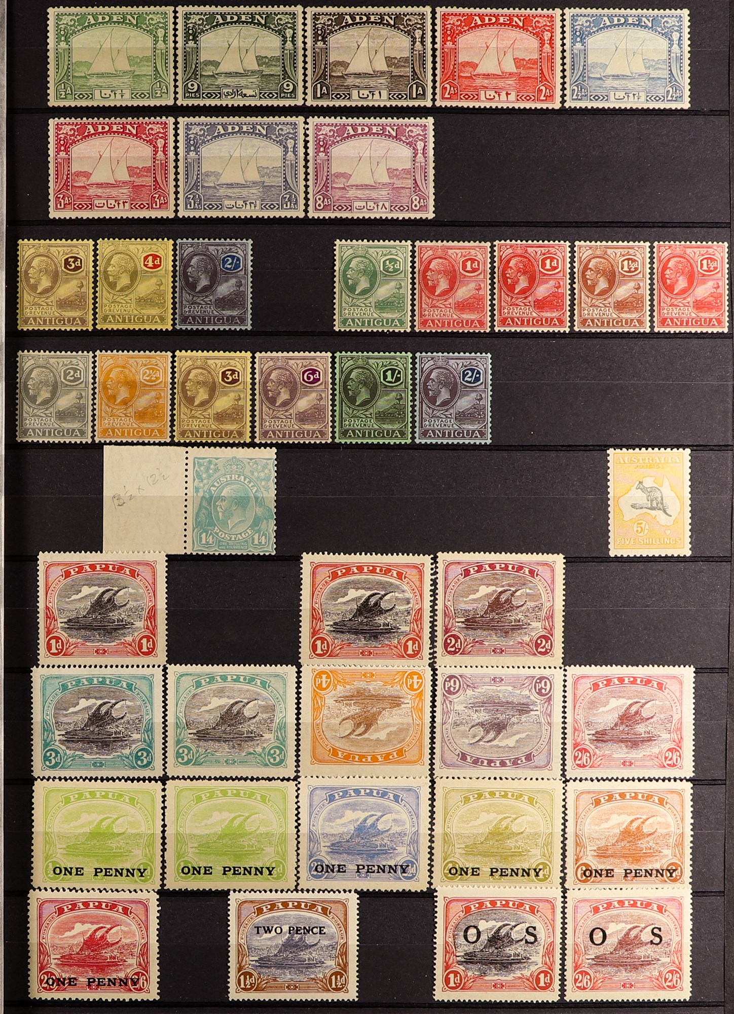 COLLECTIONS & ACCUMULATIONS COMMONWEALTH - KING GEORGE 5TH MINT COLLECTION of 750+ stamps on
