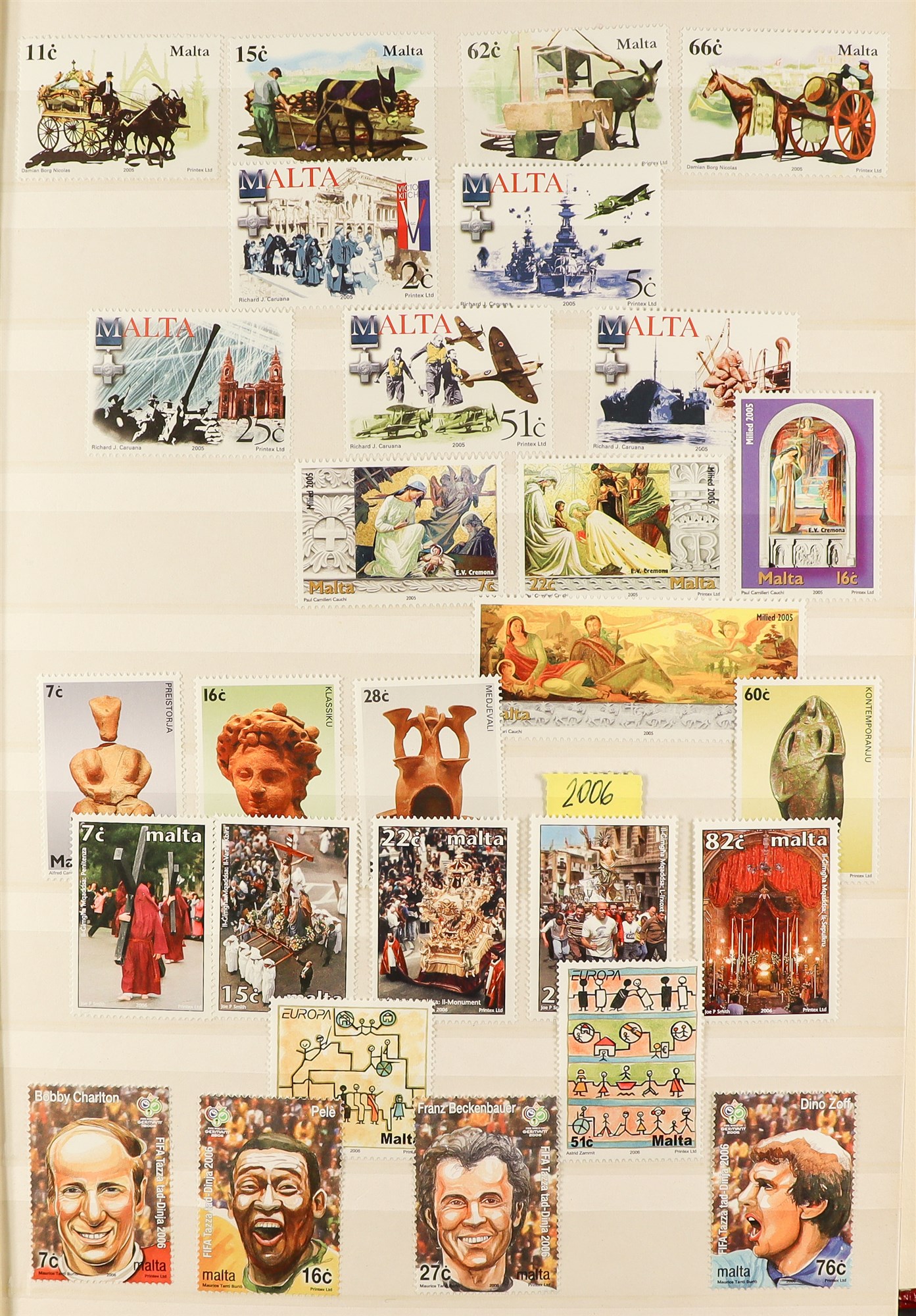 MALTA 1953 - 2013 NEVER HINGED MINT collection in 2 albums, appears complete for sets, miniature - Image 5 of 21