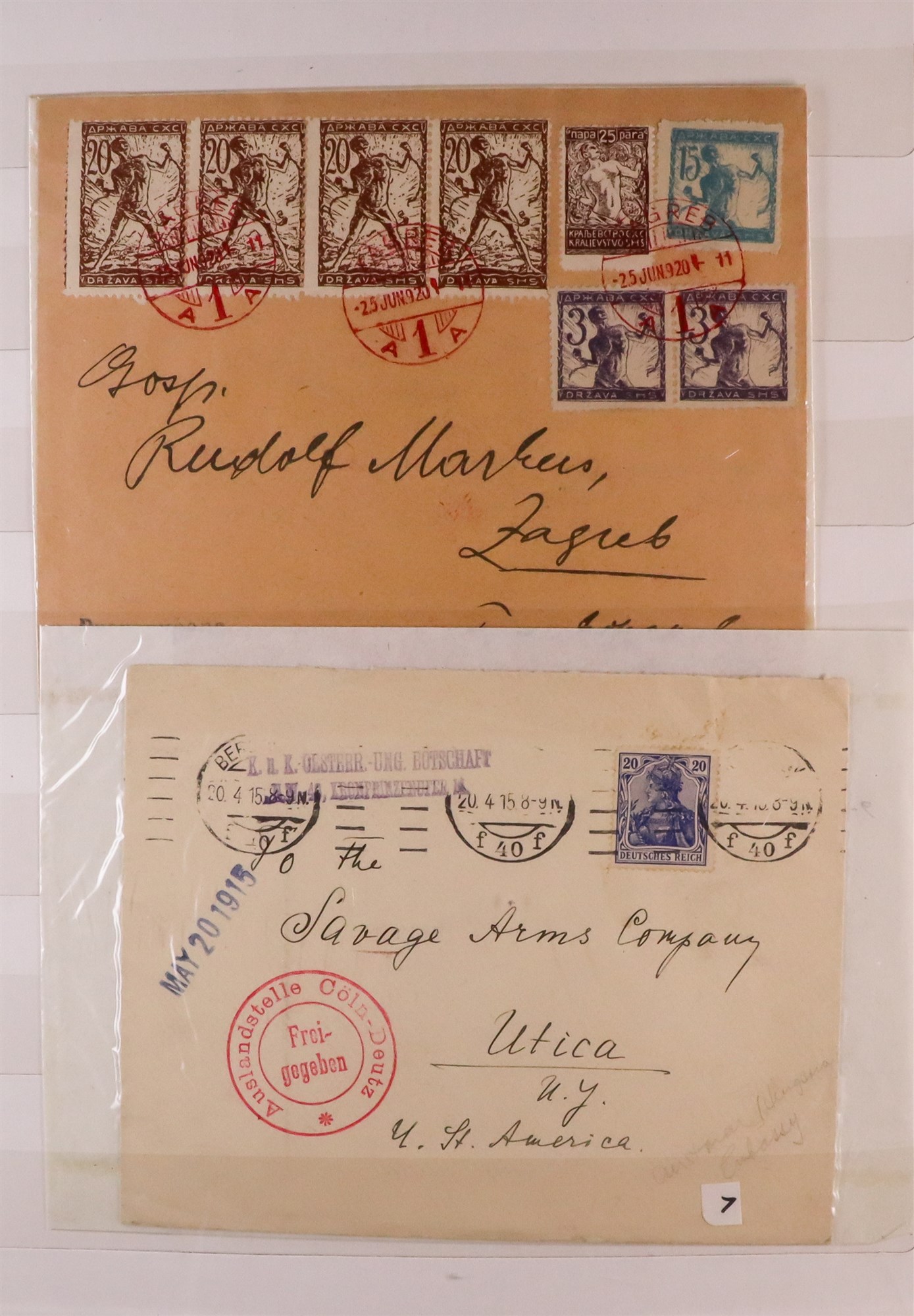 AUSTRIA AUSTRIA & AREAS POSTCARDS & COVERS 1810-1940's collection in six volumes, includes pre-stamp - Image 36 of 41