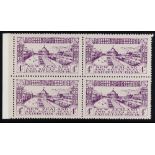 NEW ZEALAND 1925 Dunedin Exhibition complete set, SG 463/65, never hinged mint marginal BLOCKS of 4.