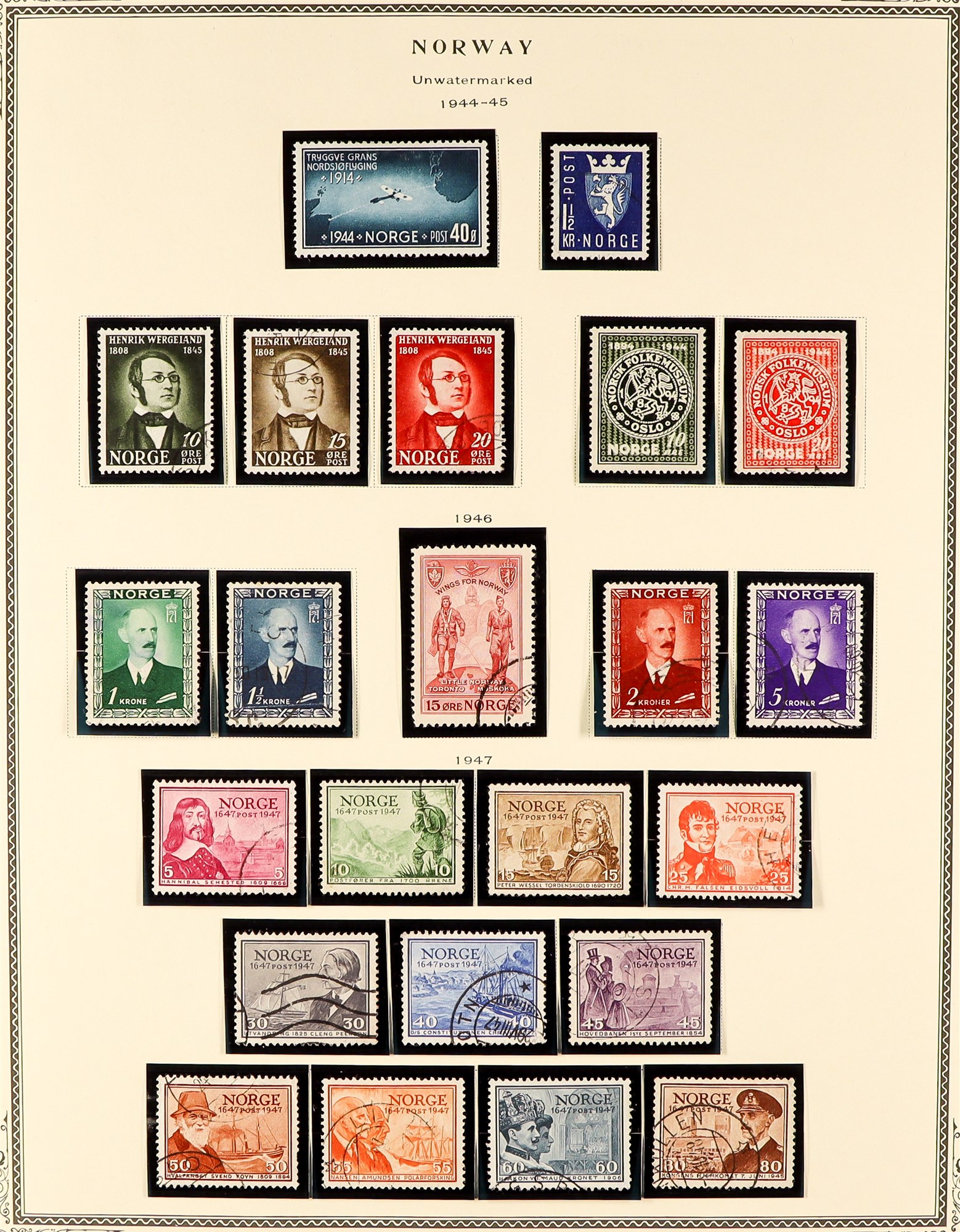 NORWAY 1855 - 1988 COLLECTION of stamps in Scott Specialty album (pages to 2002) of mint / never - Image 9 of 16
