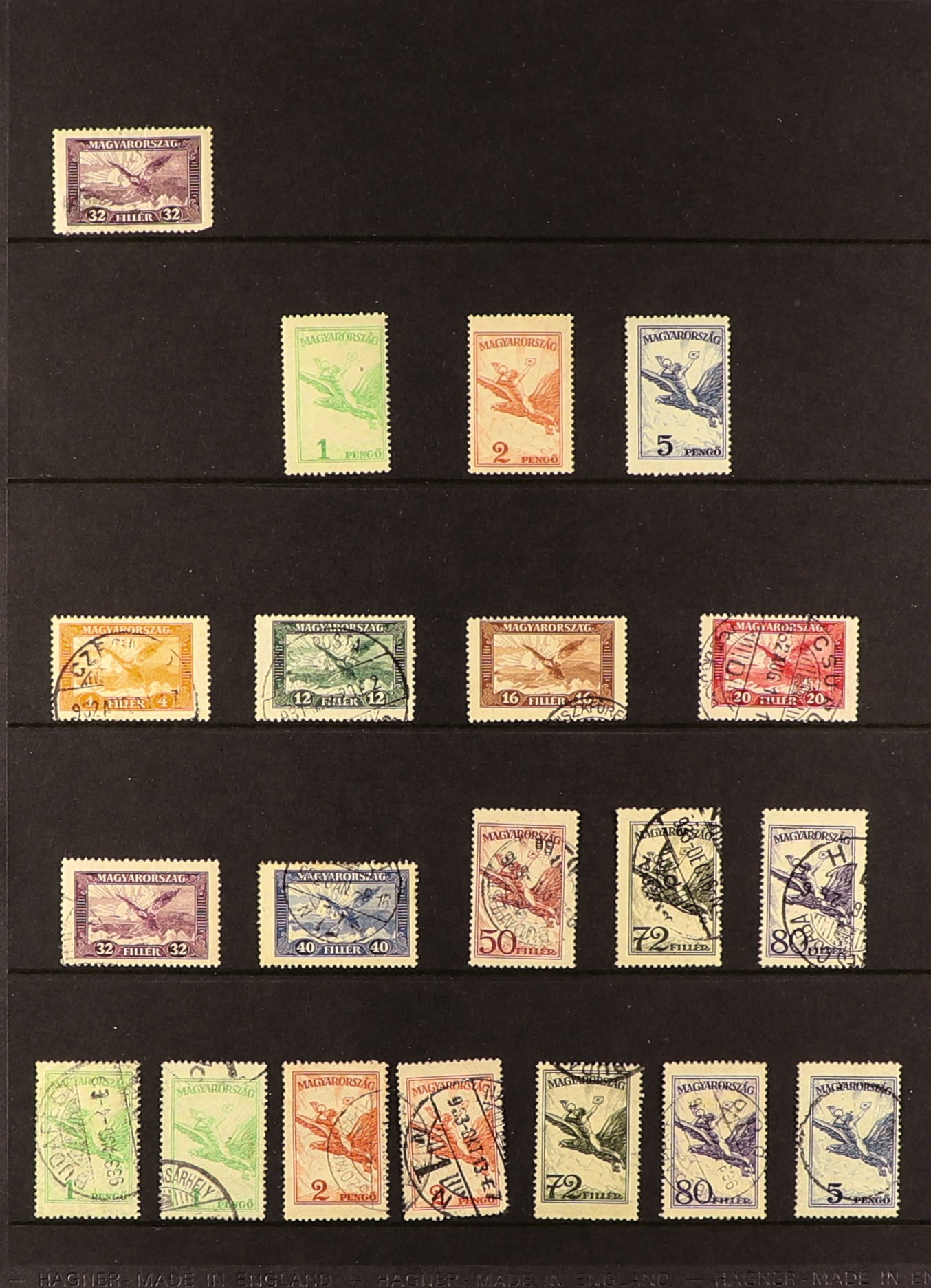 HUNGARY 1918 - 1938 COLLECTION of approx 900 mint & used stamps (often 1 of each) plus a few - Image 13 of 23