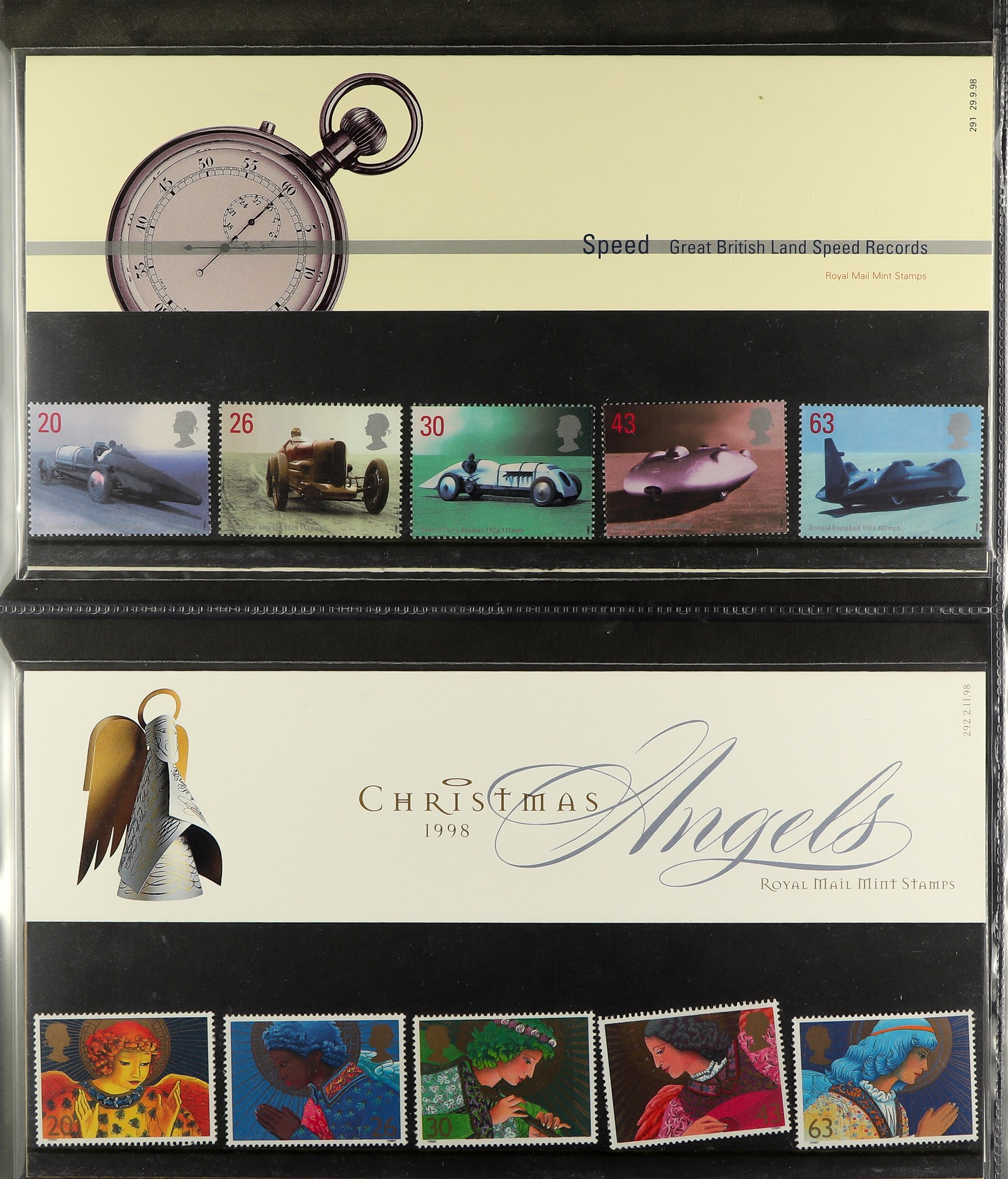 GB.ELIZABETH II 1989-2001 PRESENTATION PACKS in two albums, includes 1988 Castles set, 1993 £10 - Image 3 of 16