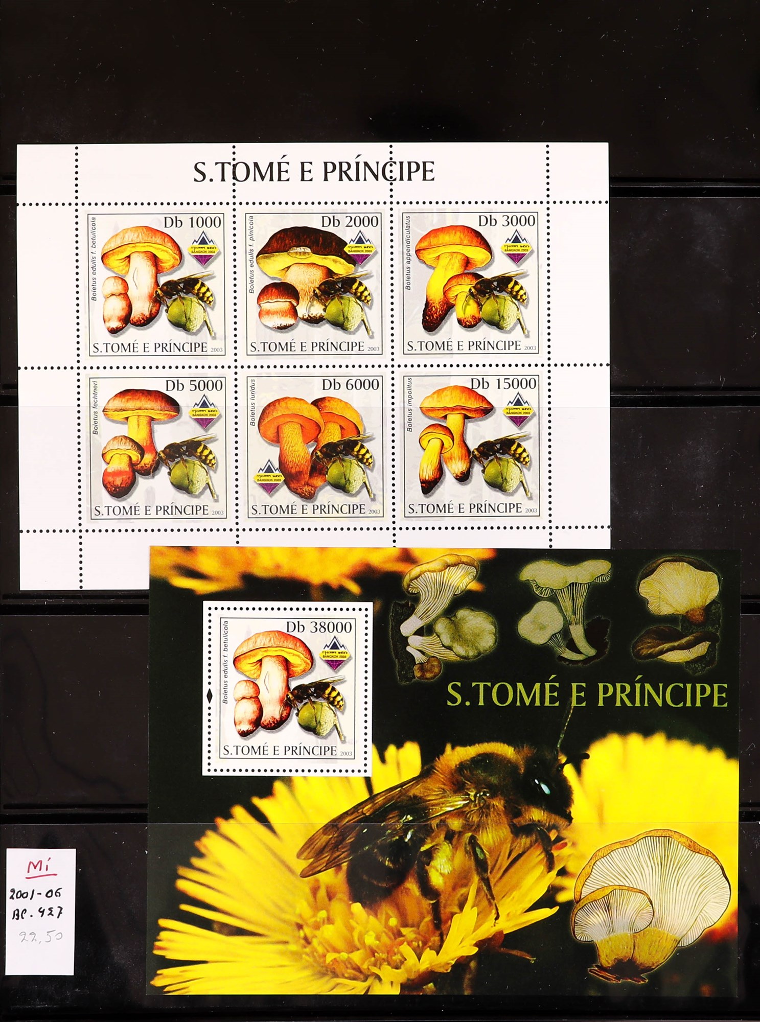 PORTUGUESE COLONIES FUNGI STAMPS OF ST THOMAS & PRINCE ISLANDS 1984 - 2014 never hinged mint - Image 5 of 30