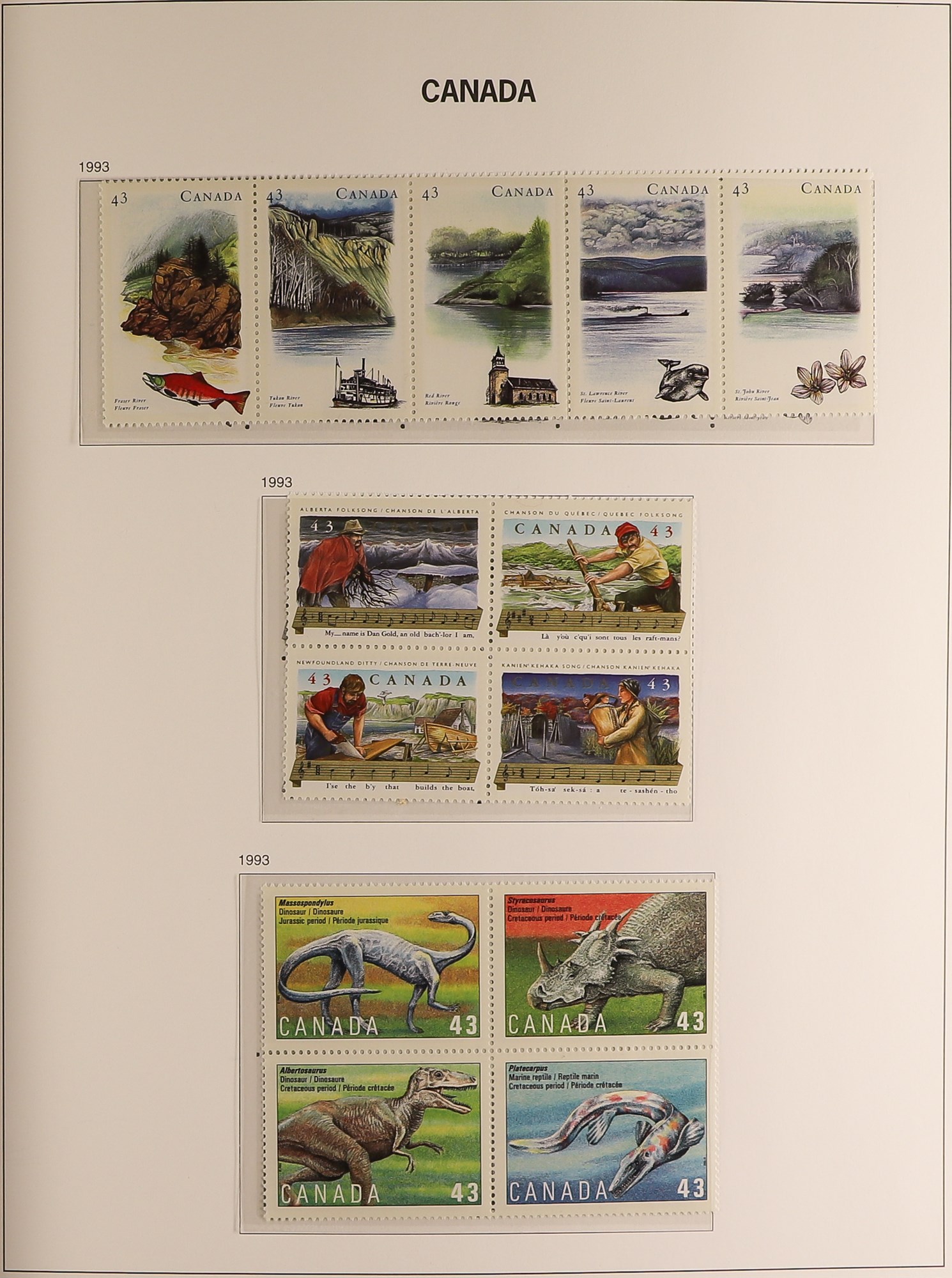 CANADA 1990 - 2002 NEVER HINGED MINT COLLECTION in DAVO Canada hingeless album, largely complete ( - Image 3 of 13