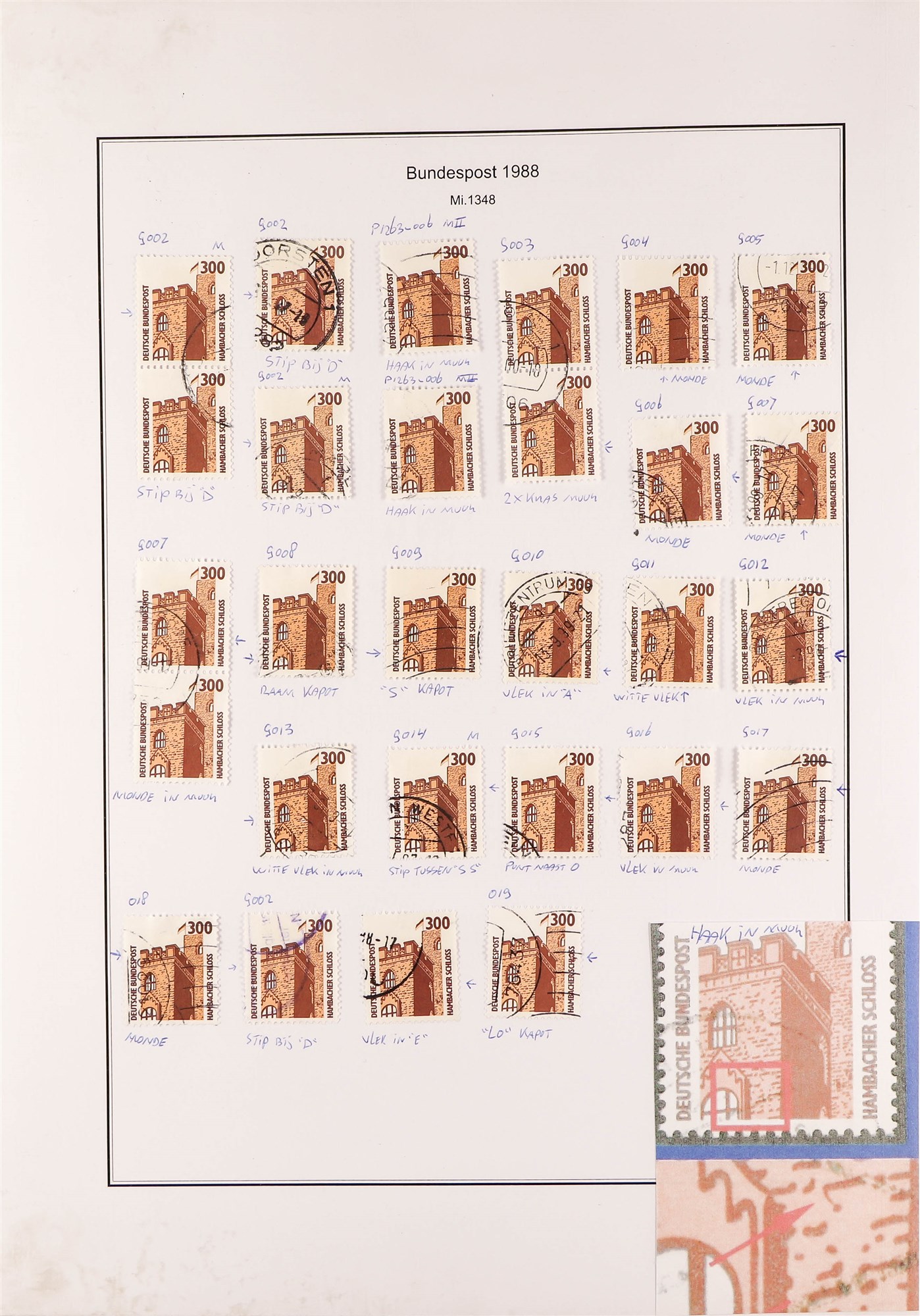 GERMANY WEST 1980 - 1989 SPECIALIZED COLLECTION of 800+ mint, never hinged mint and used stamps, - Image 5 of 10
