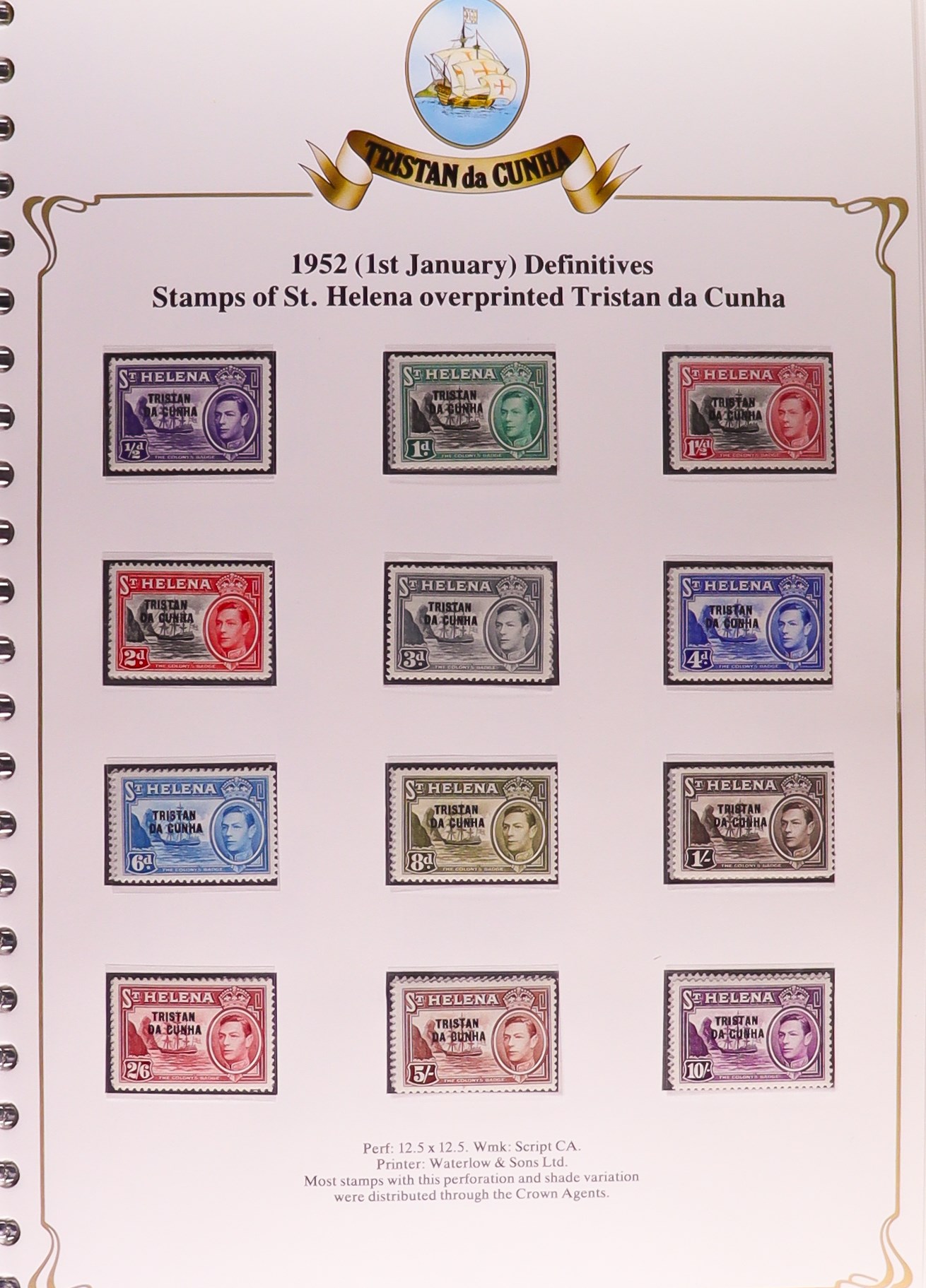 TRISTAN DA CUNHA 1952 - 2006 COLLECTIONS in six binders. Comprising of 1952 - 1980 in album