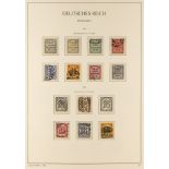 GERMANY OFFICIAL STAMPS 1903 - 1944 COLLECTION of used stamps, near- complete for the period, s.t.