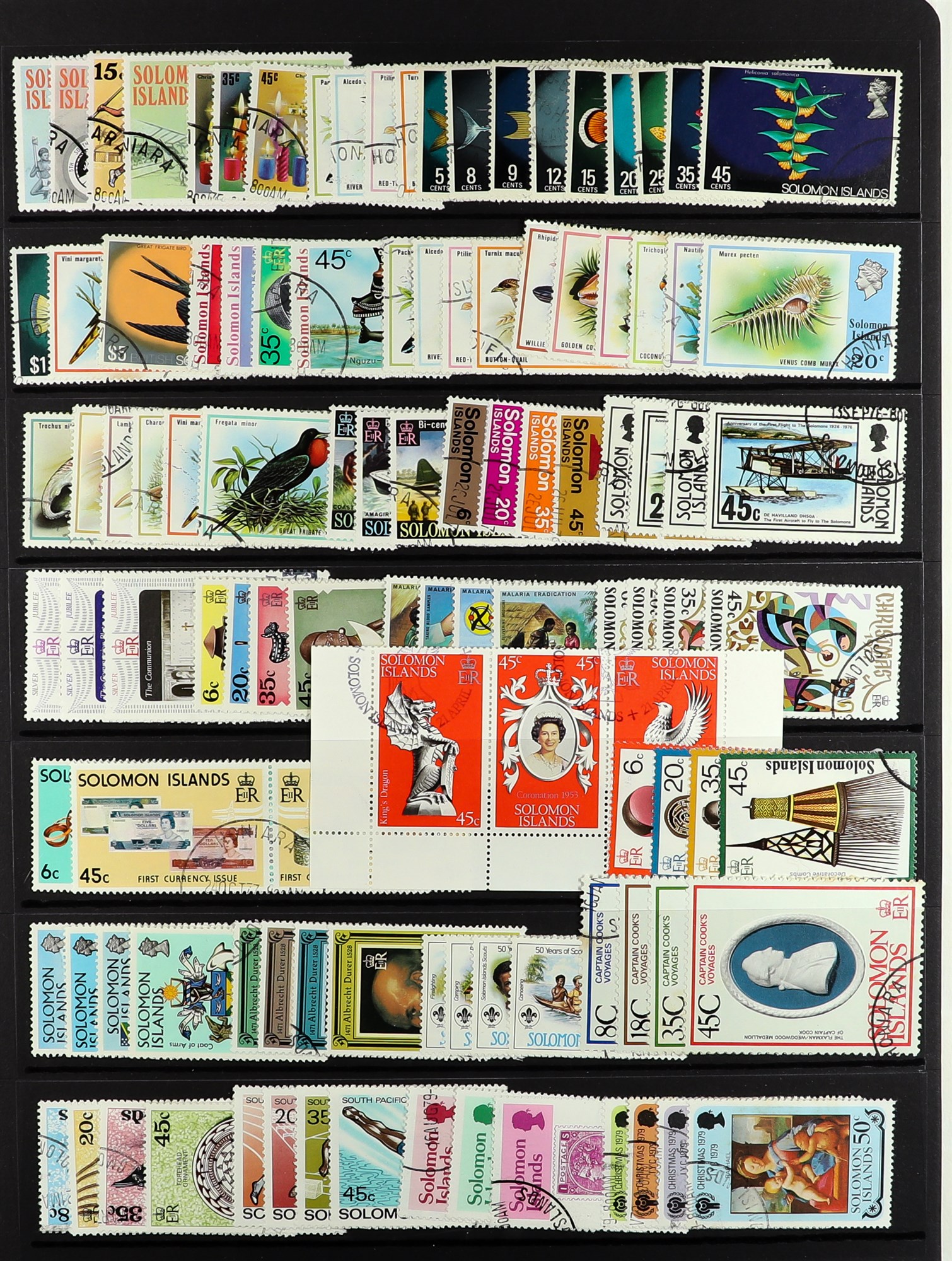 SOLOMON IS. 1953 - 2002 USED COLLECTION a highly complete run on protective pages, note the 1971 - Image 3 of 14