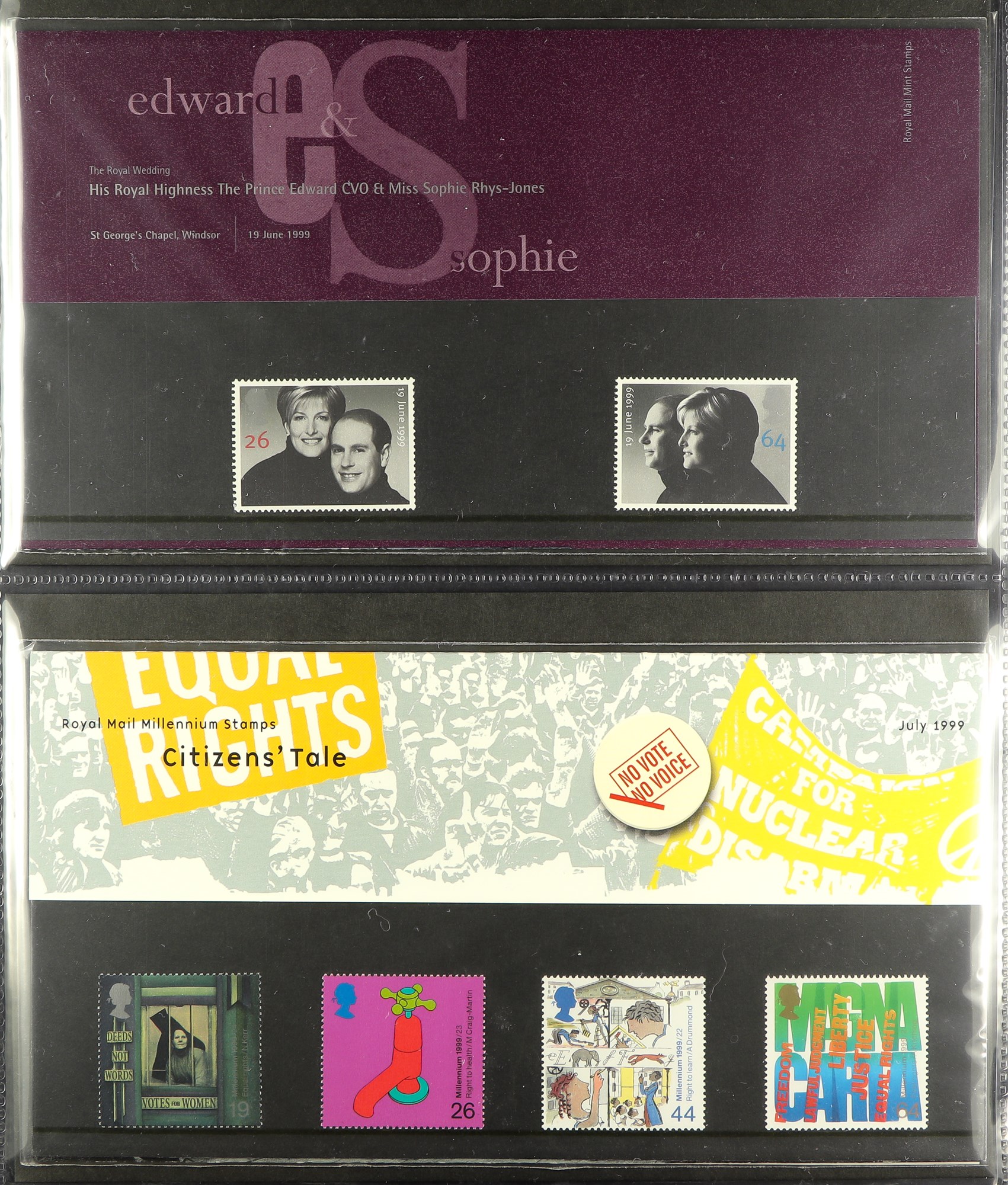 GREAT BRITAIN MOSTLY GREAT BRITAIN including 1970's-2000 presentation packs in albums, large blocks, - Image 10 of 25