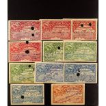 INDIAN CONVENTION STATES GWALIOR - REVENUE STAMPS 1920 - 1943 collection incl. Court Fee (44