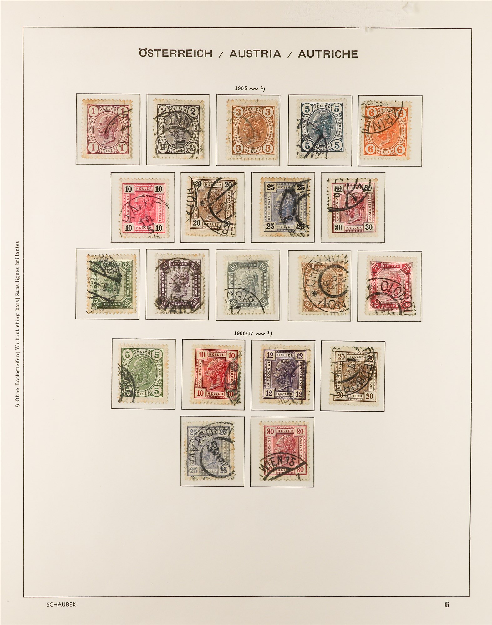 AUSTRIA 1850 - 1937 COLLECTION. of around 1000 mint & used stamps in Schaubek Austria hingeless - Image 10 of 29
