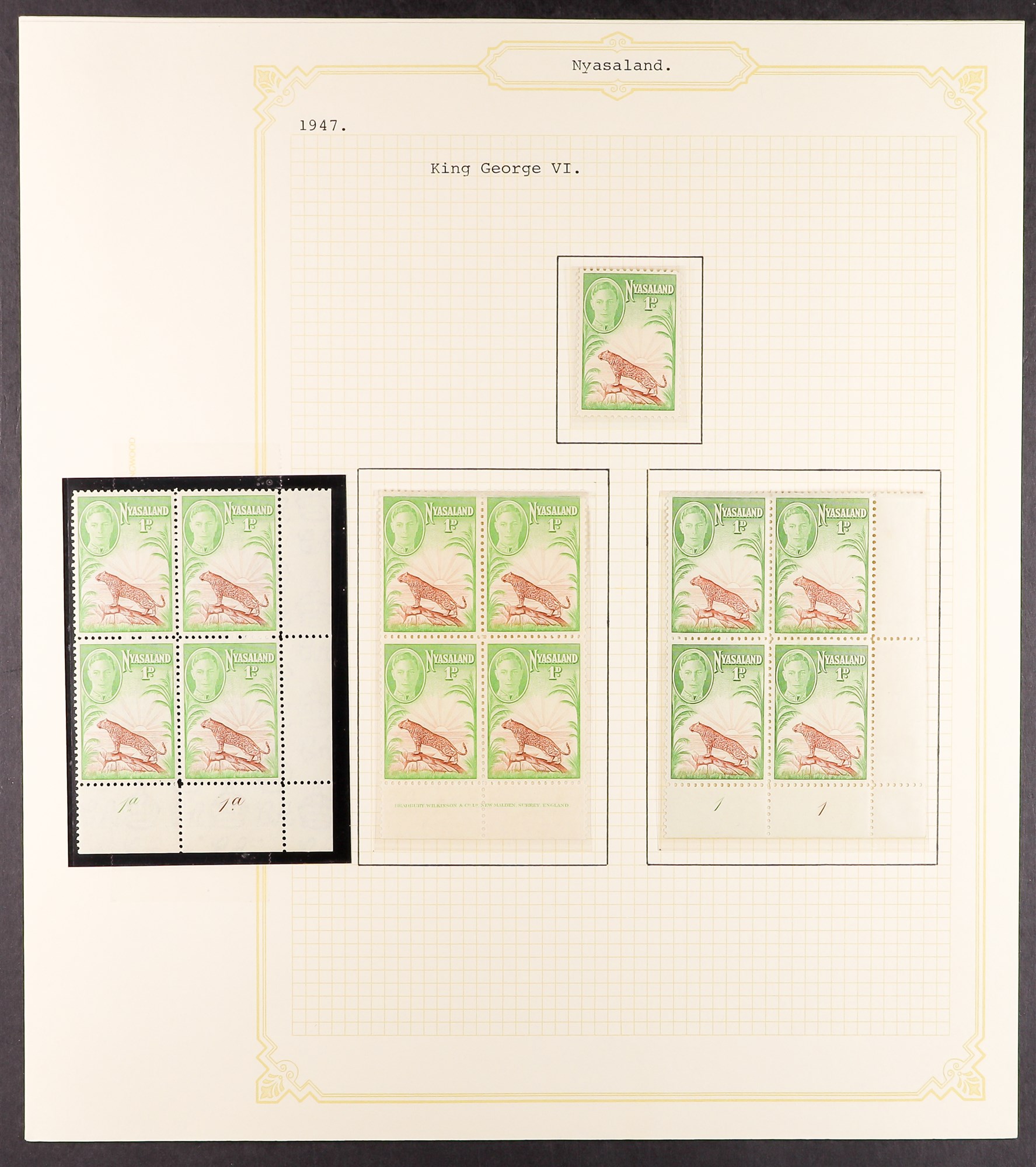 NYASALAND 1937 - 1951 COMPLETE COLLECTION of mint / never hinged mint, note 1938-44 set with 5s ( - Image 12 of 15