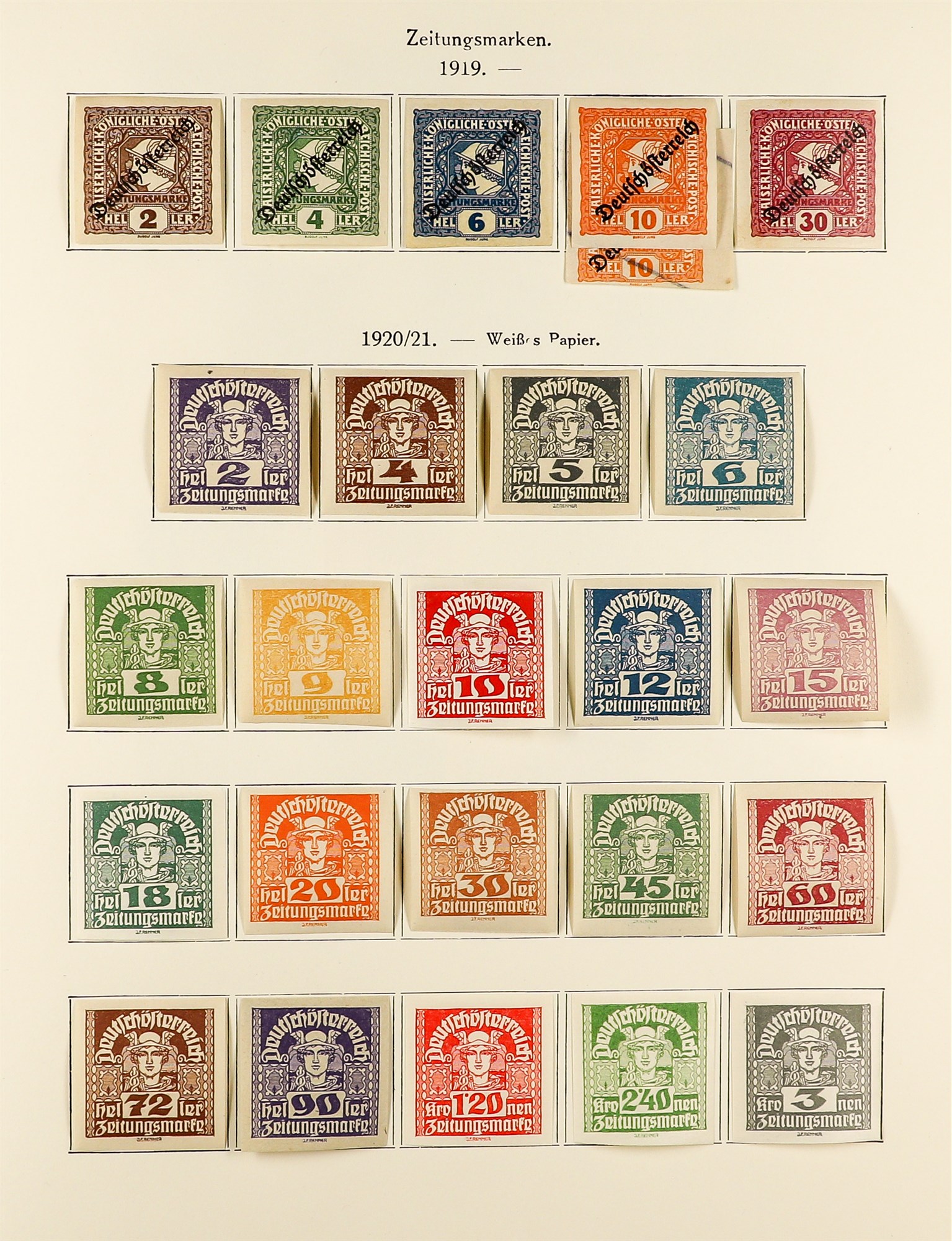 AUSTRIA 1918 - 1937 REPUBLIC COLLECTION of chiefly mint / never hinged mint sets in album incl - Image 13 of 22