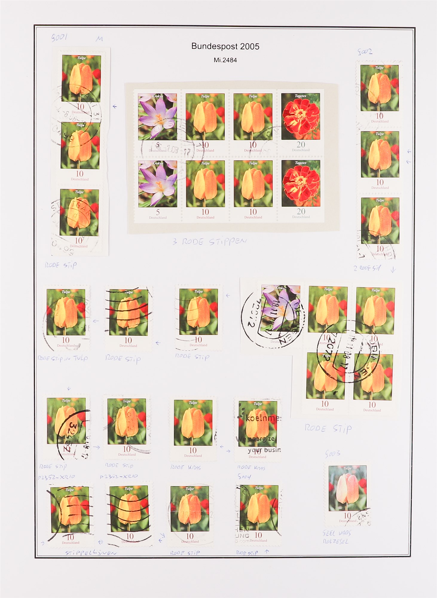 GERMANY WEST 2005 - 2009 SPECIALIZED COLLECTION of 1000+ mint, never hinged mint & used stamps, - Image 5 of 19