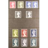 GB.ELIZABETH II 1971-1986 COMPLETE NEVER HINGED MINT COLLECTIONS Includes 1971-86 stamps on stock