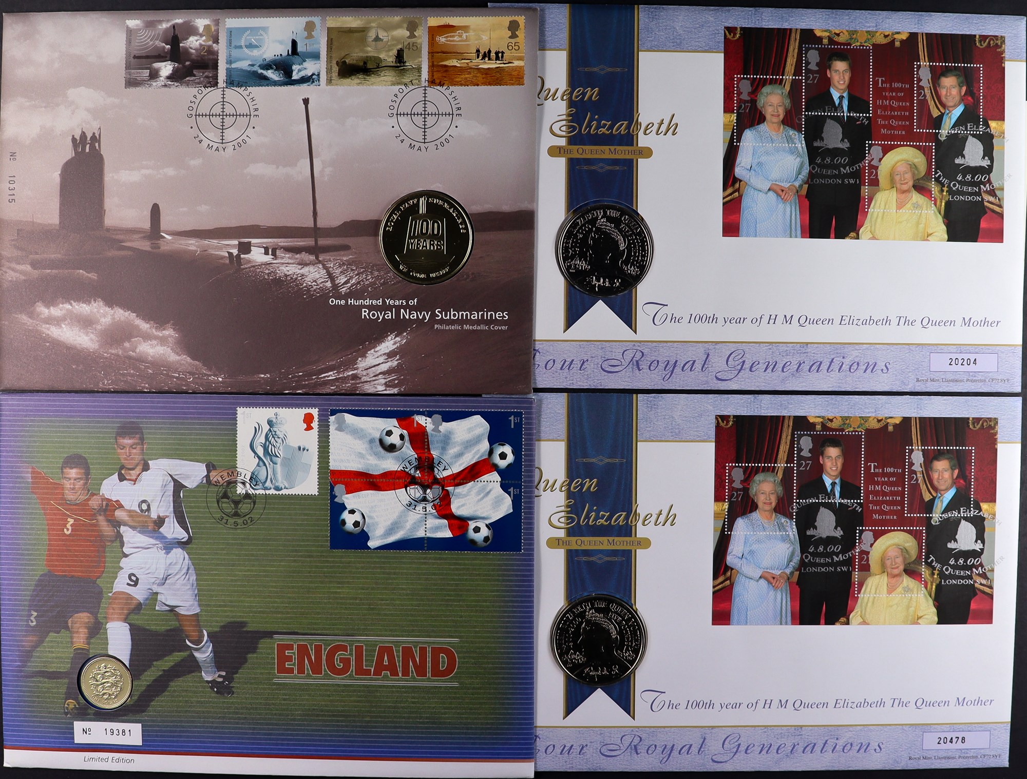 COIN COVERS collection of British 1981 - 2005 chiefly Royal Mail / Royal Mint special covers with - Image 2 of 4