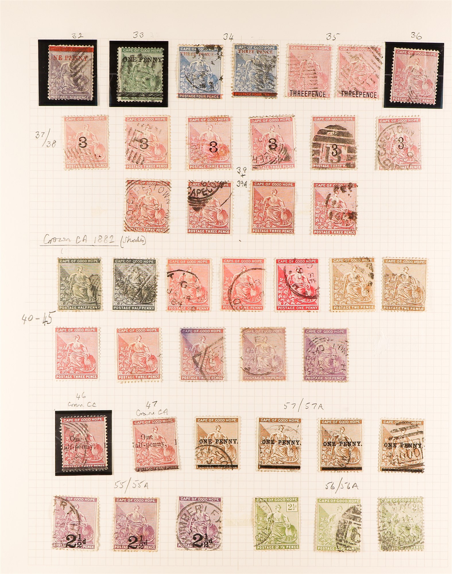 SOUTH AFRICA -COLS & REPS CAPE OF GOOD HOPE 1853 - 1902 COLLECTION of around 150 chiefly used stamps - Image 3 of 5