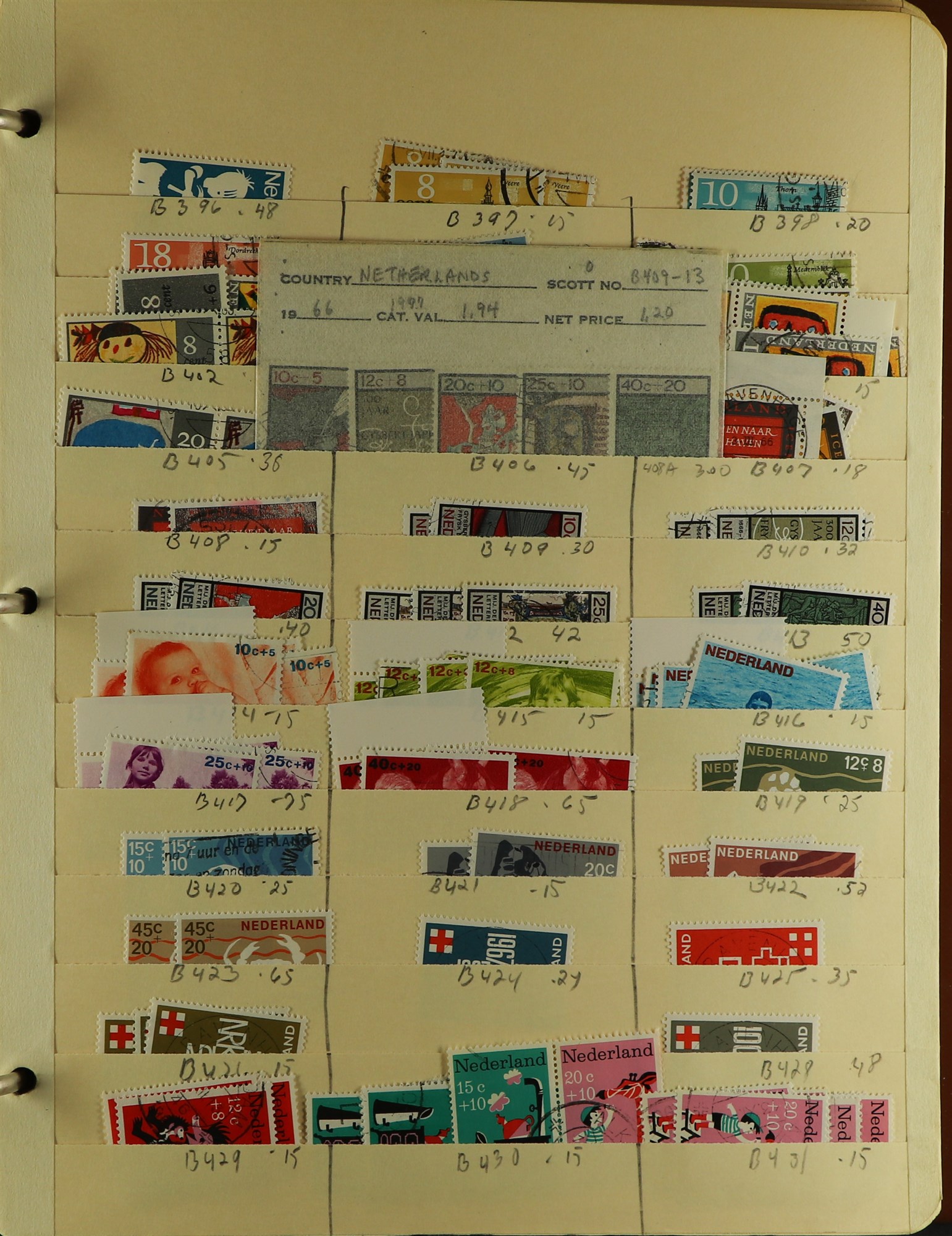 NETHERLANDS DEALERS STOCK IN 3 BINDERS, INCL. COLONIES. 1852 - 2000's an extensive holding of - Image 14 of 24