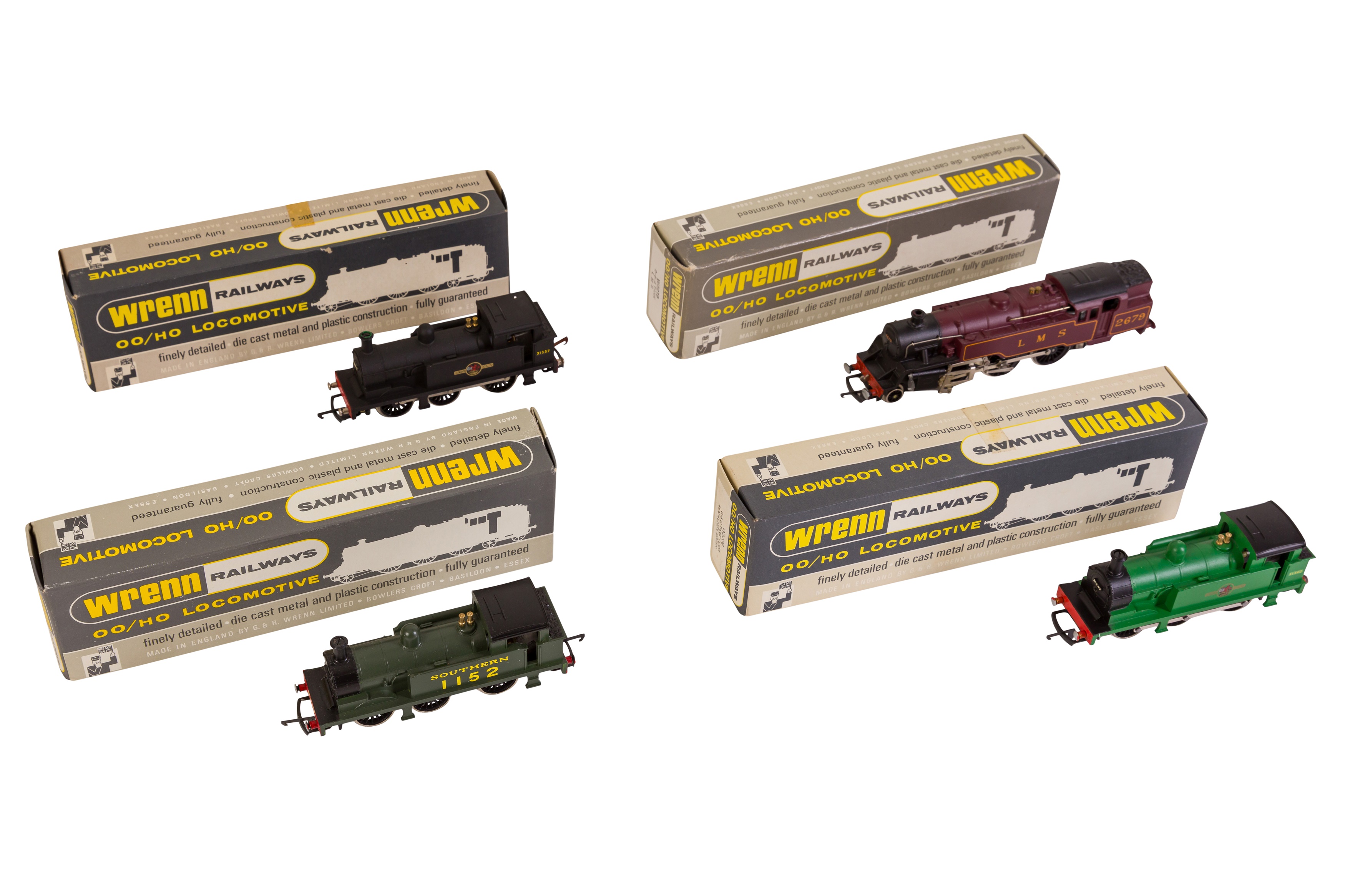 A GROUP OF FOUR WRENN OO GAUGE STEAM LOCOMOTIVES 