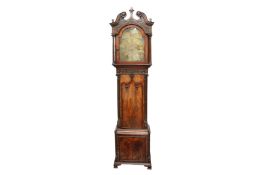 A GEORGE III MAHOGANY CASED LONGCASE CLOCK, LATE 18TH CENTURY