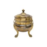 A REGENCY BRASS COAL BUCKET