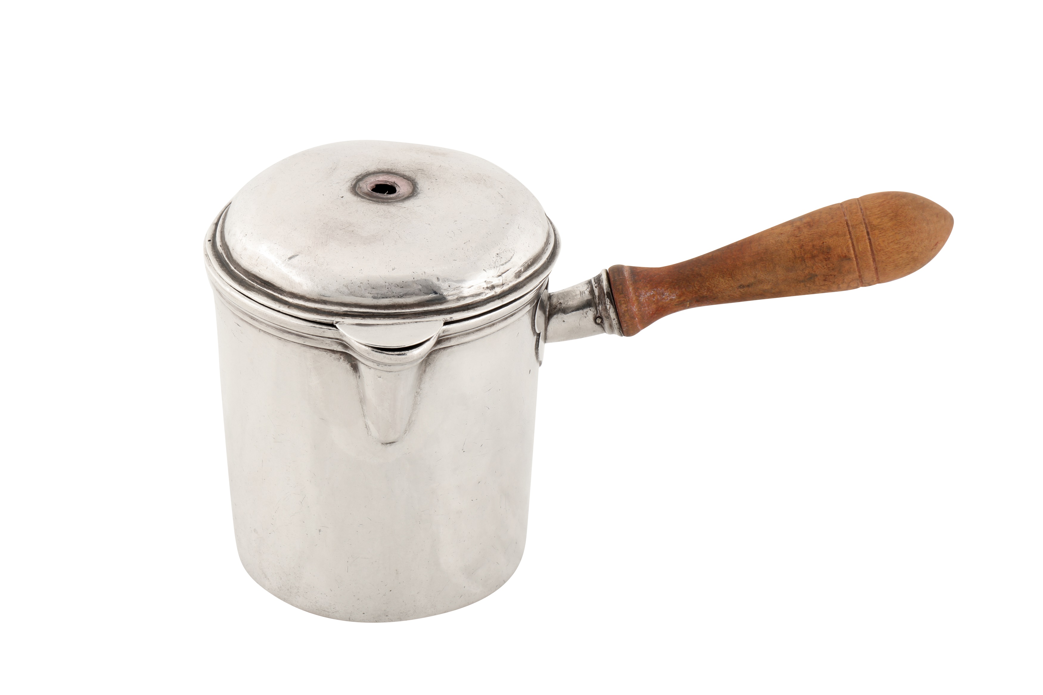 A Louis XVI late 18th century French silver hot milk pot, Paris circa 1770, maker’s mark obscured - Image 2 of 2