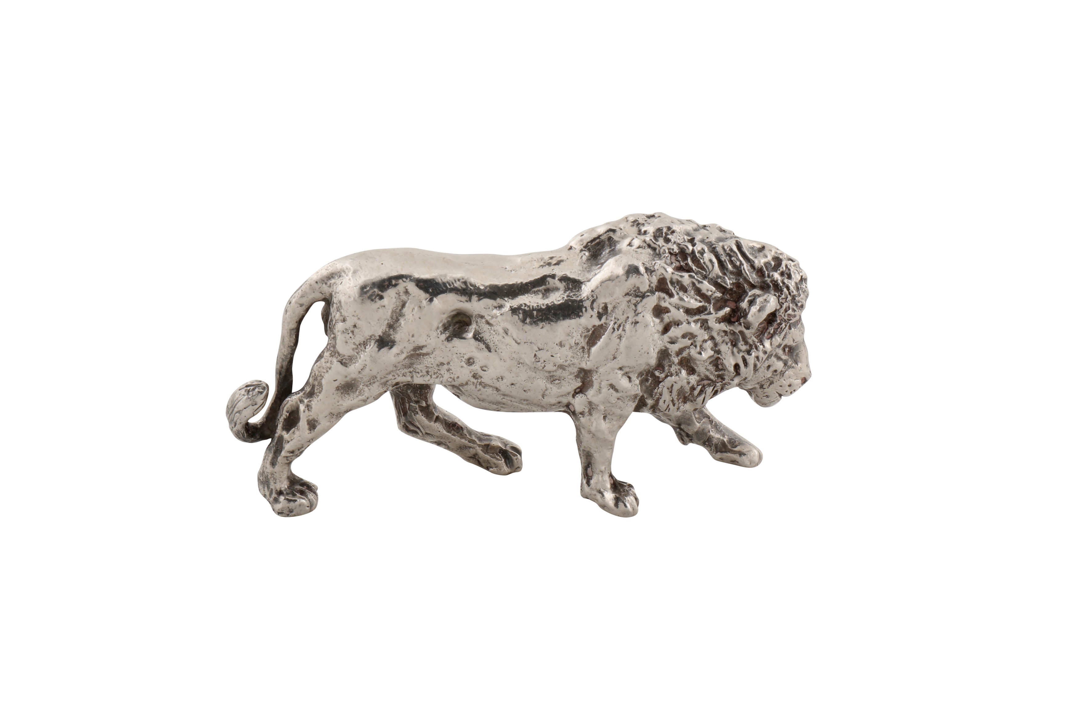 A late 20th century Italian sterling silver model of a lion - Image 2 of 2