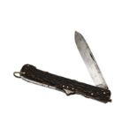 AN EARLY 19TH CENTURY SPORTSMAN'S UTILITY KNIFE