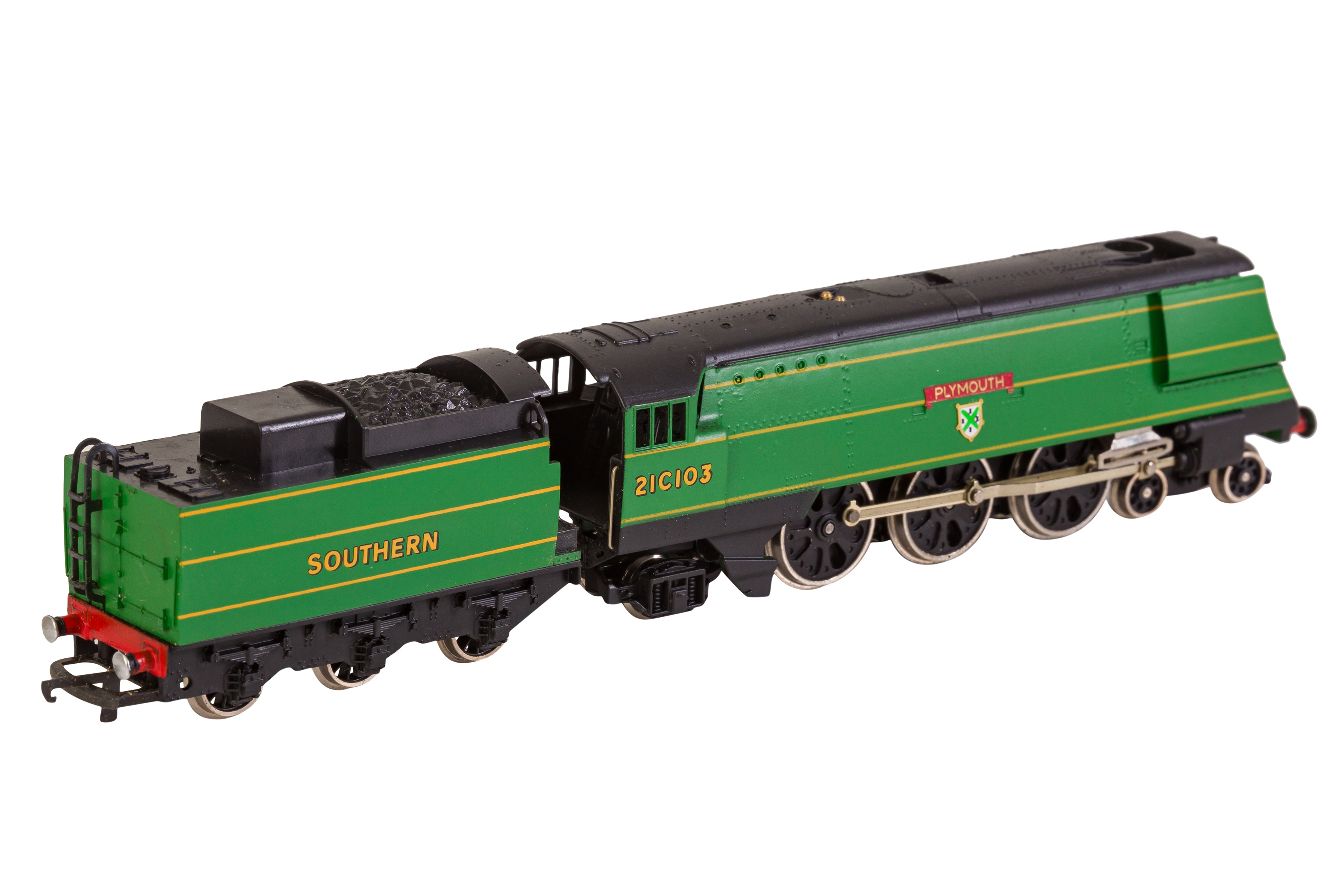 A WRENN OO GAUGE W2266 STREAMLINED WEST COUNTRY CLASS LOCOMOTIVE 'PLYMOUTH' - Image 3 of 7