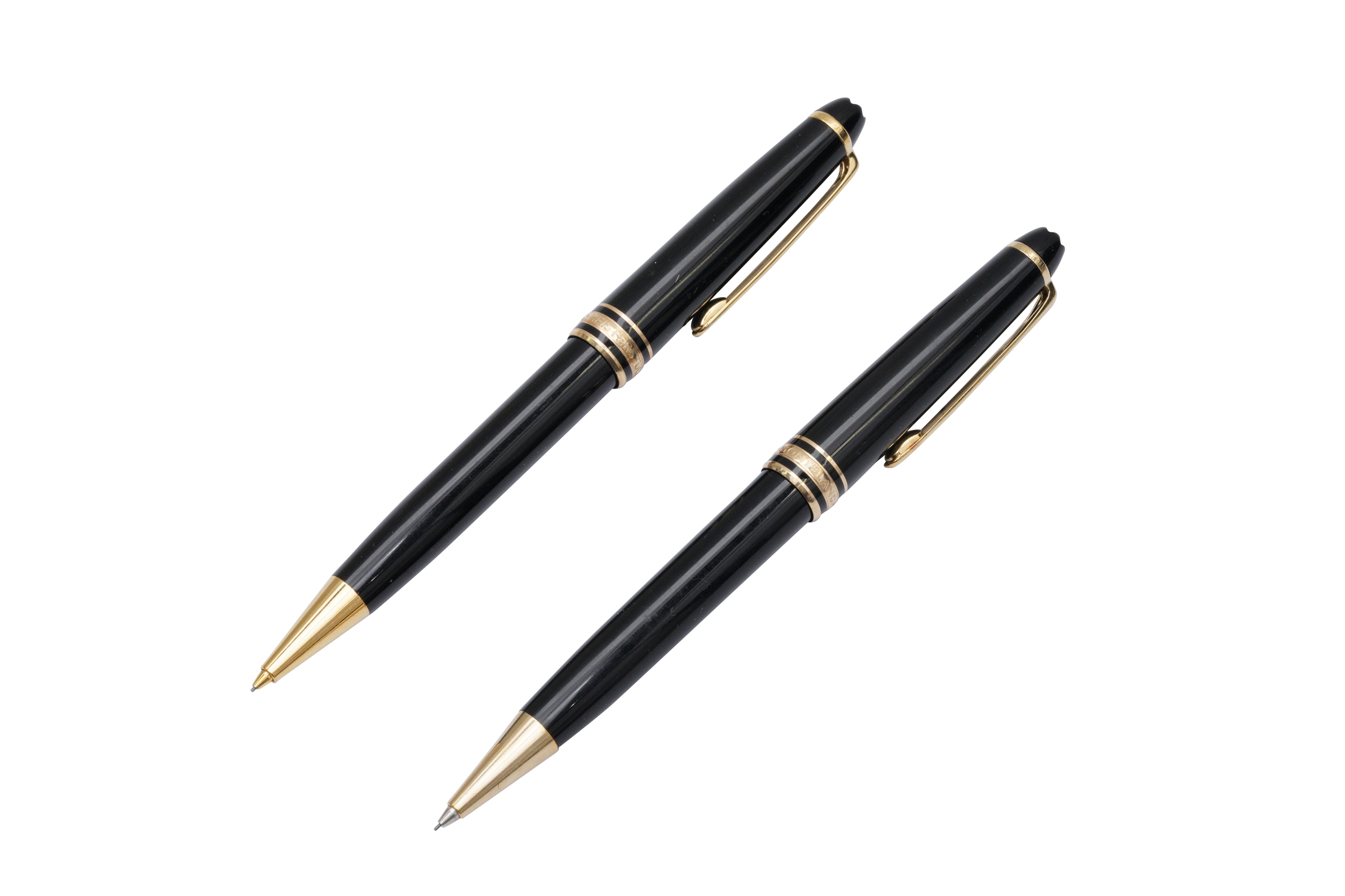 A PAIR OF MONTBLANC MEISTERSTUCK MECHANICAL PENCILS