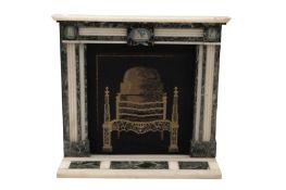 AN UNUSUAL EARLY 19TH CENTURY MINIATURE NEOCLASSICAL ADAMS-STYLE FIREPLACE