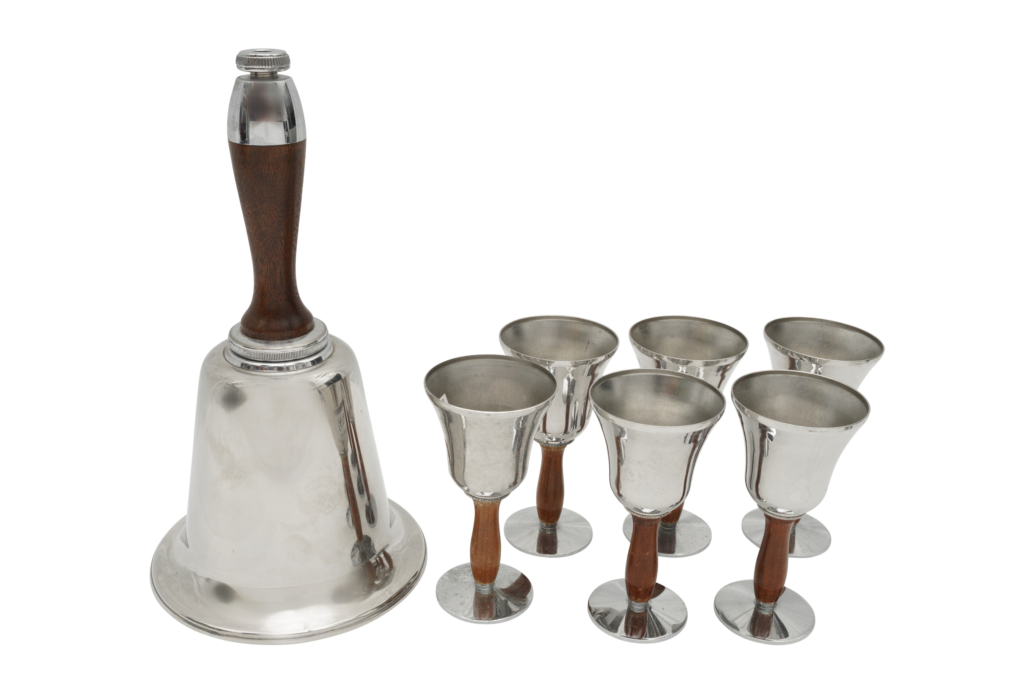 AN ART DECO BELL COCKTAIL SET