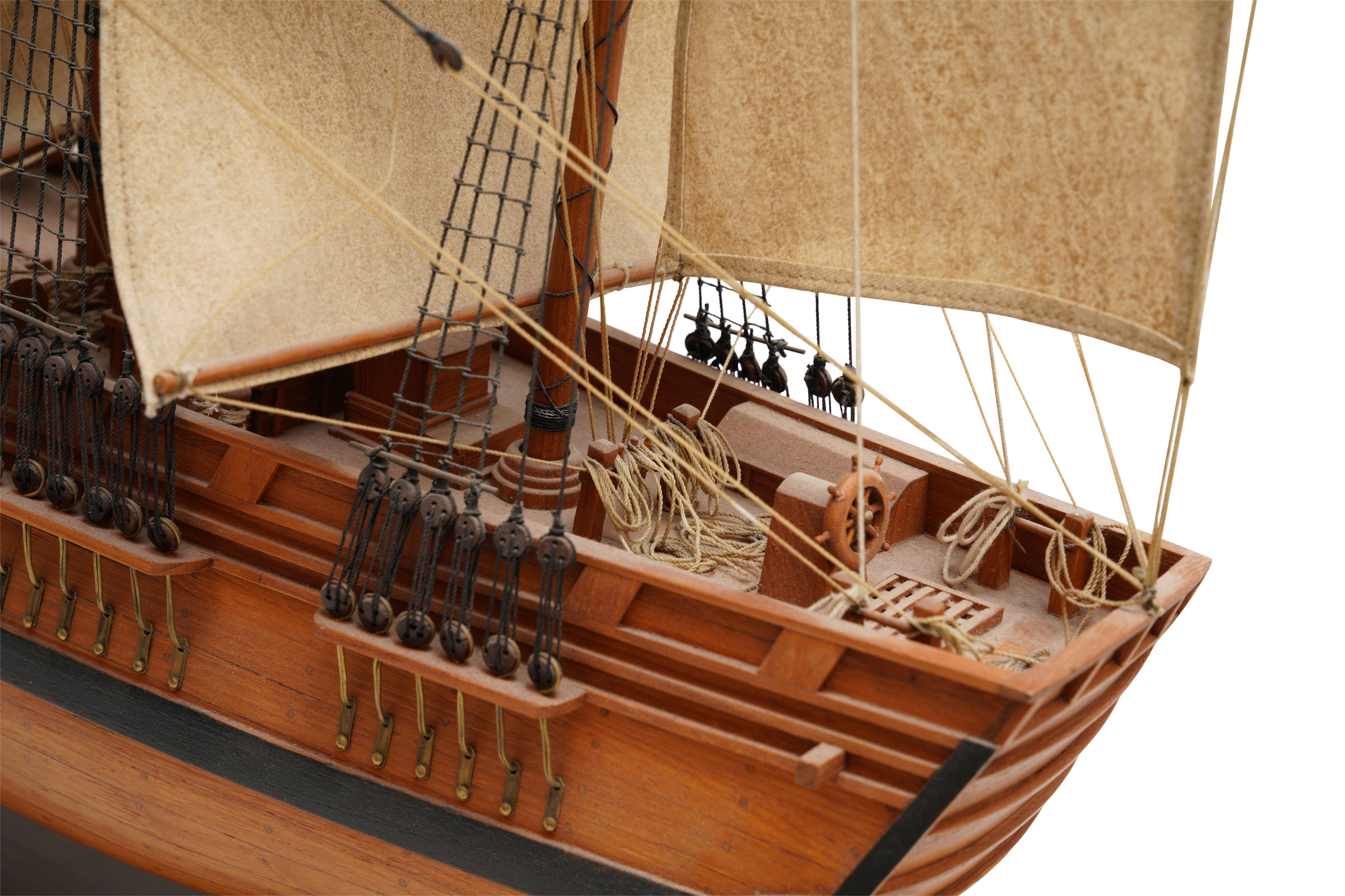 A LARGE MODEL SHIP  - Image 5 of 5