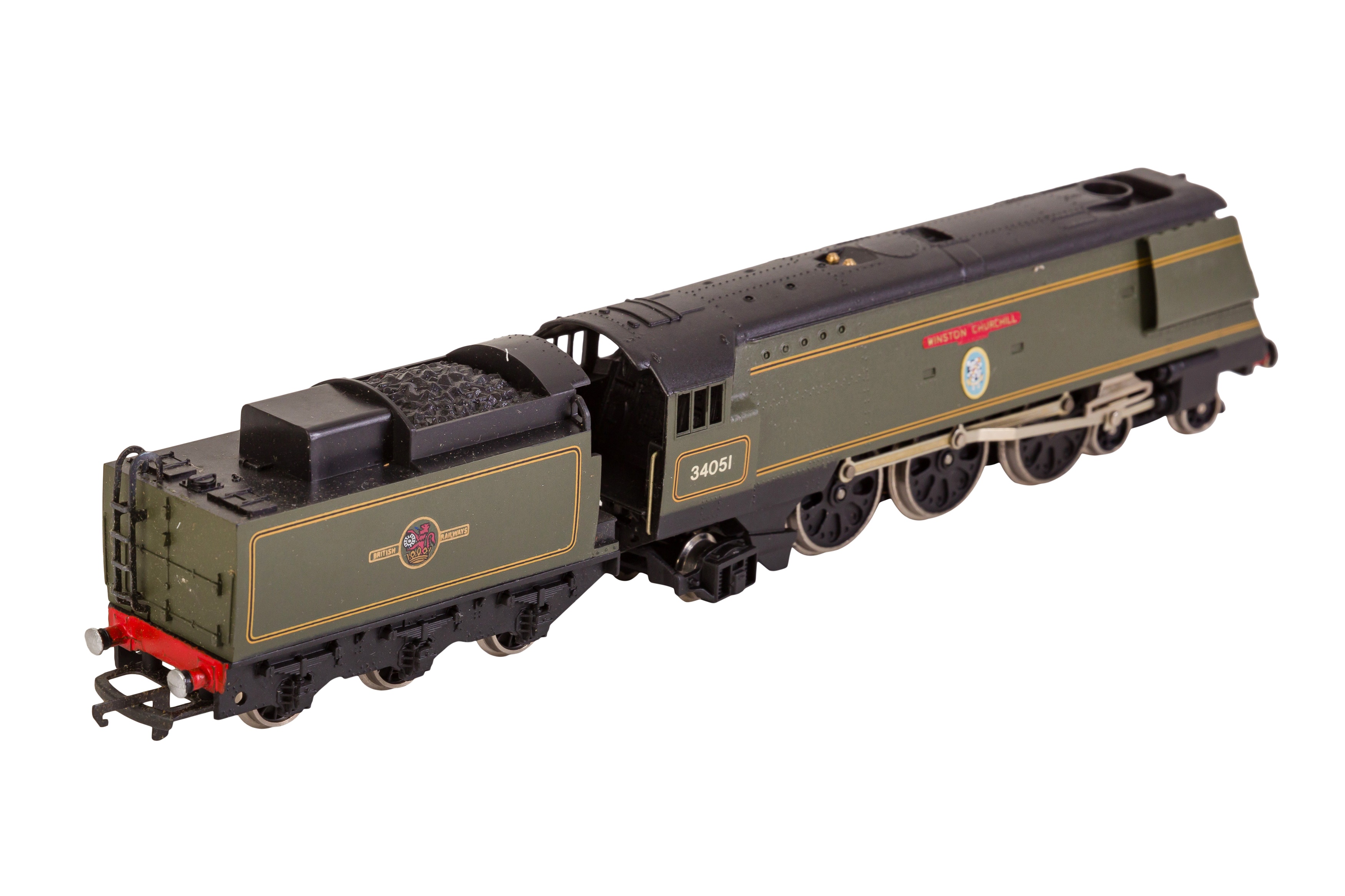 A WRENN OO GAUGE W2265 STREAMLINED BULLIED PACIFIC LOCOMOTIVE 'WINSTON CHURCHILL' - Image 3 of 7