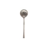 AN ALEXANDER III LATE 19TH CENTURY RUSSIAN 84 ZOLOTNIK AND NIELLO SPOON, MOSCOW PROBABLY 1878 BY И.X