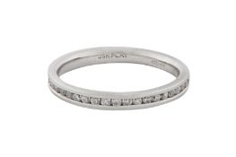 A DIAMOND HALF-ETERNITY RING