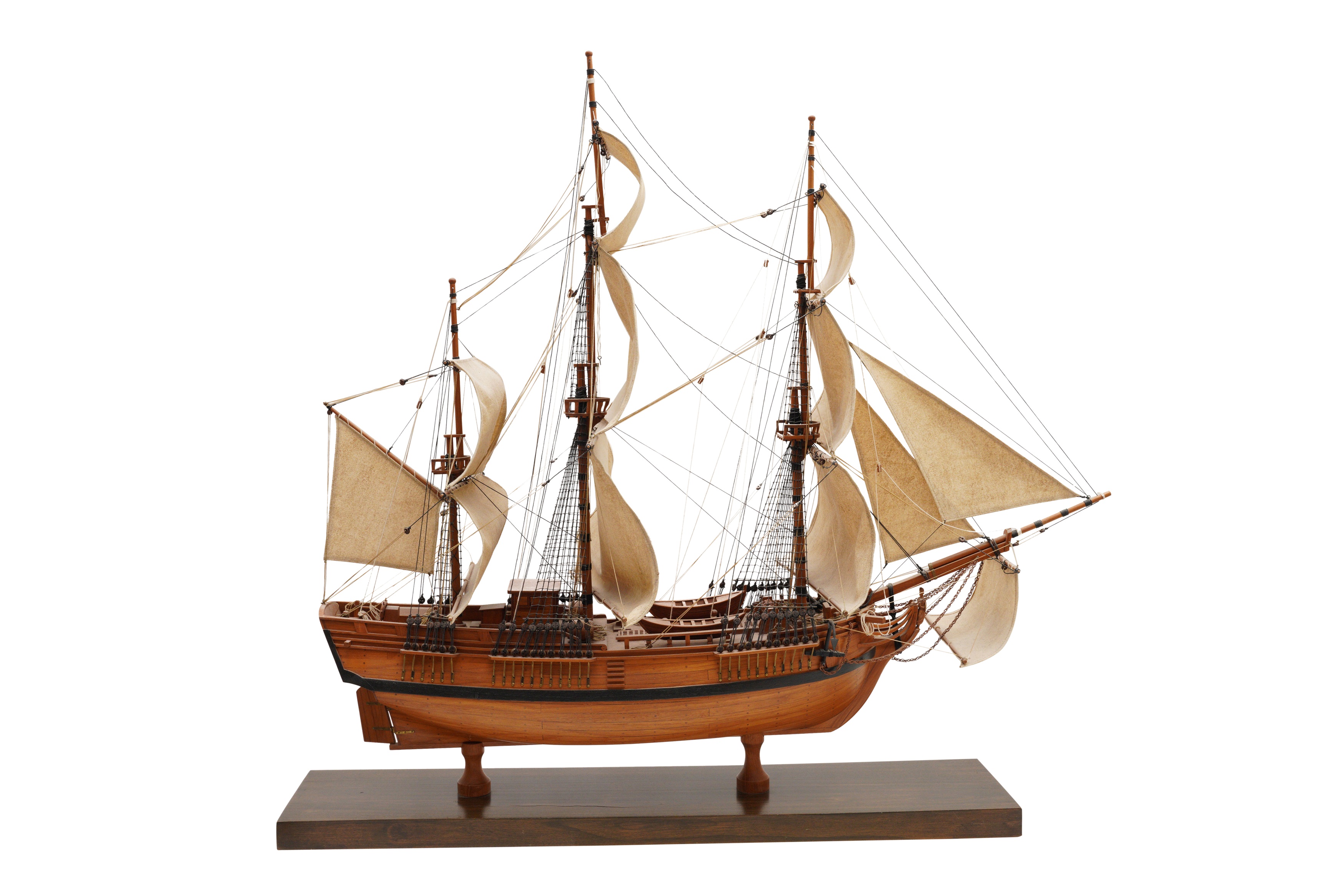 A LARGE MODEL SHIP  - Image 4 of 5